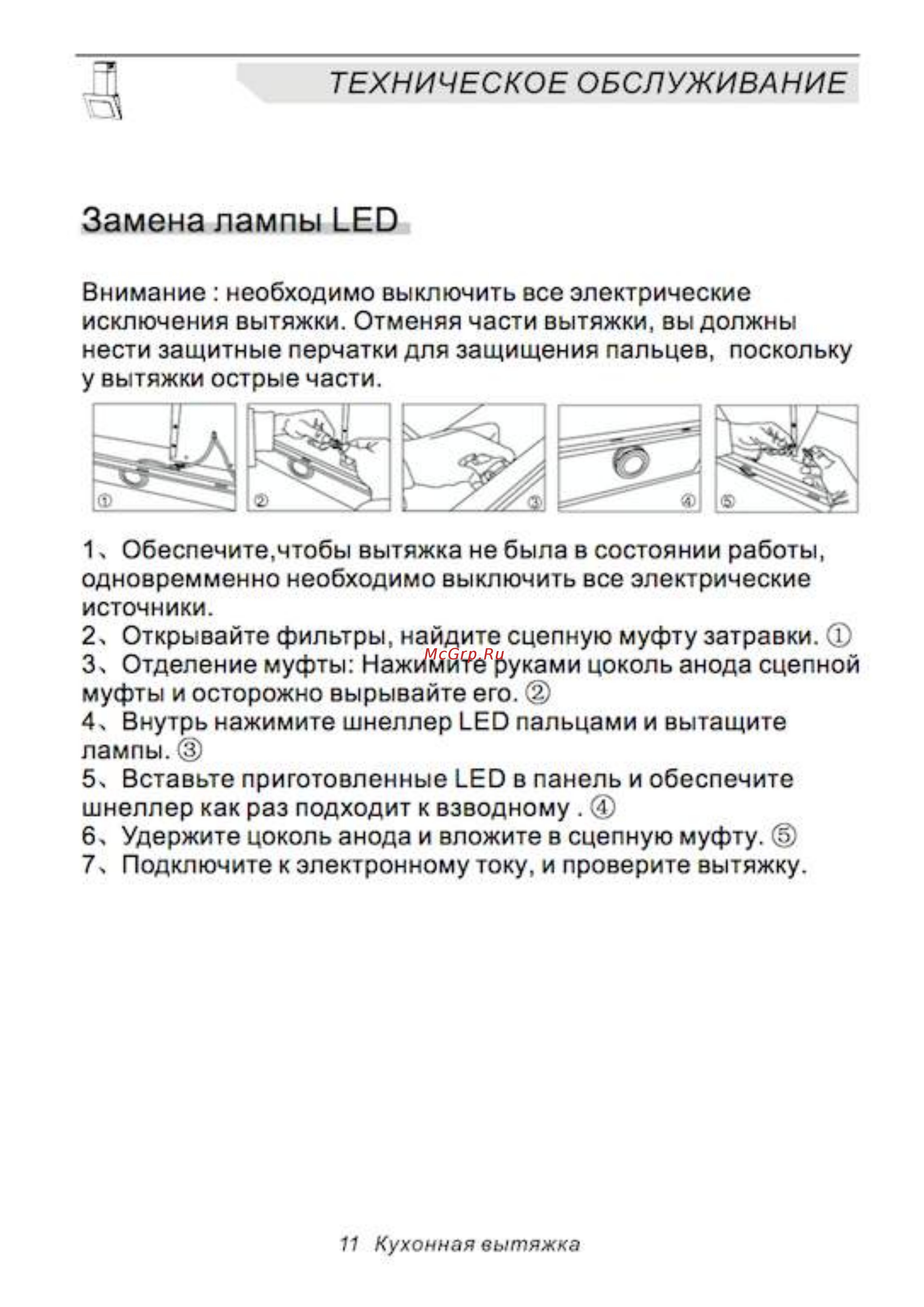 EXITEQ Victoria 60 white [14/14] Замена лампы led