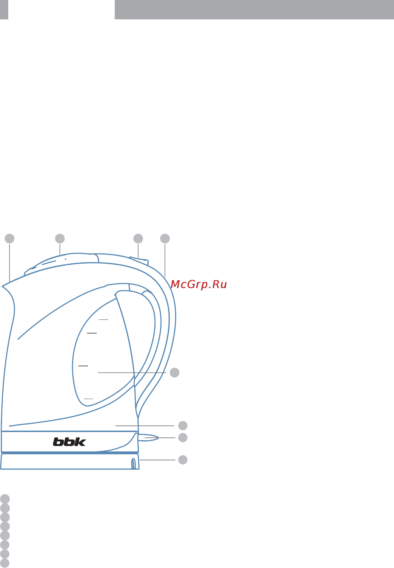 BBK EK1700P [5/12] Общий вид