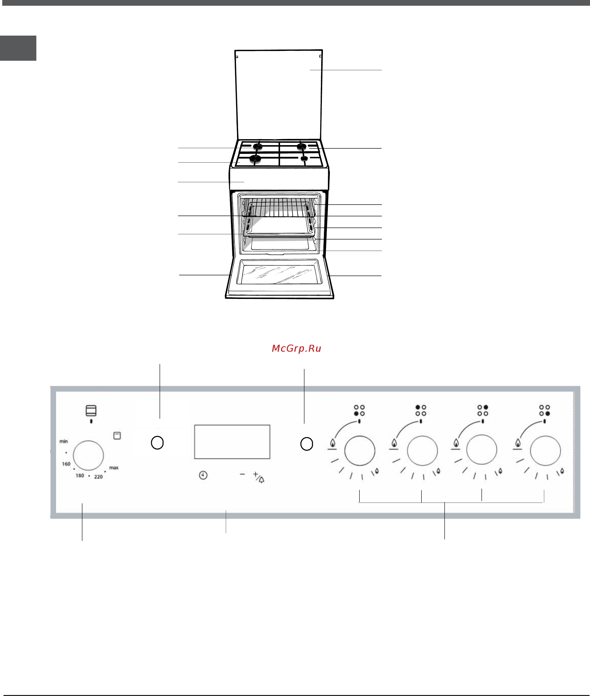 Hotpoint-Ariston H6GG5F (X) [22/40] Description of the appliance