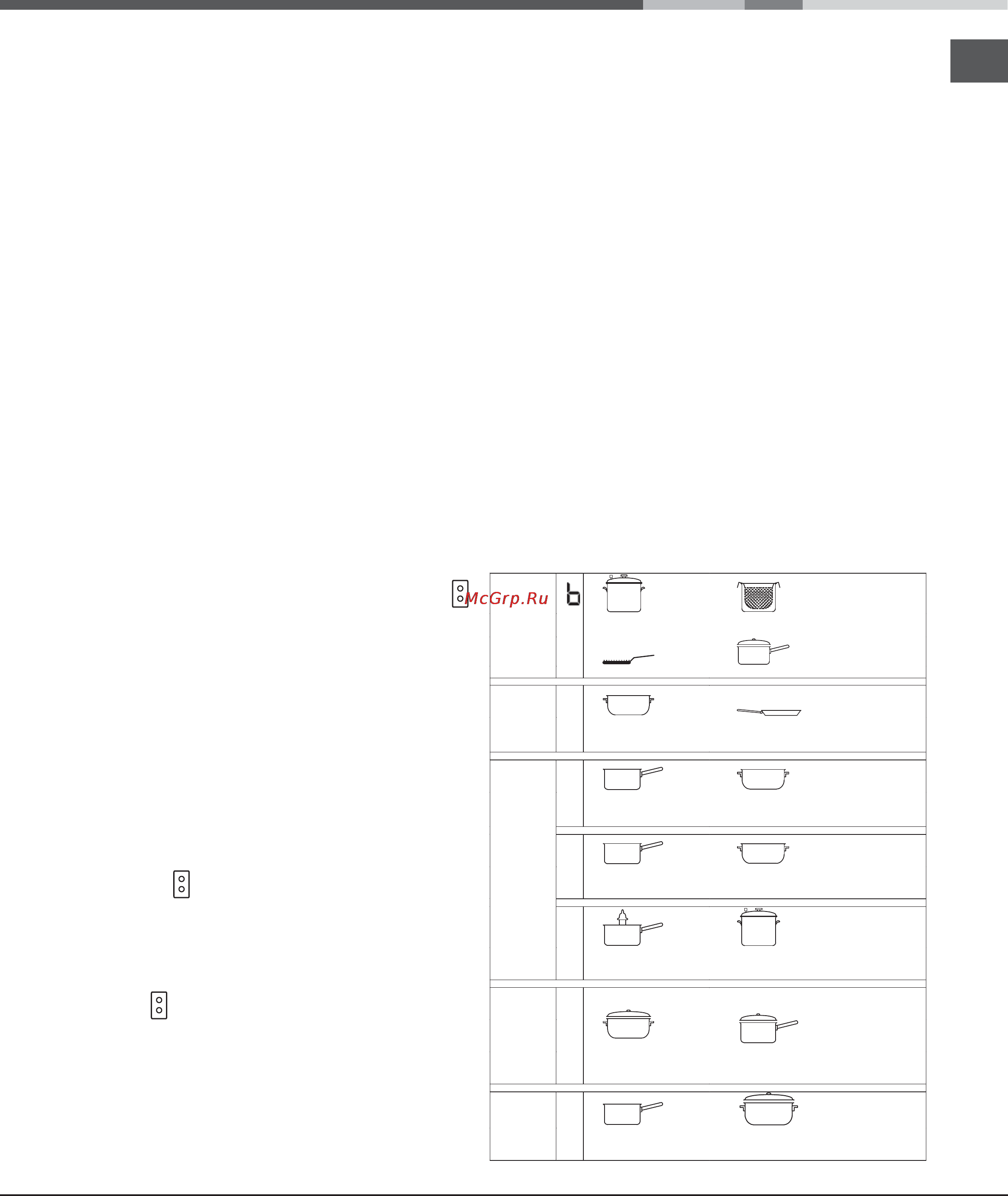 Hotpoint-Ariston KIO 632 C C S [25/84] Conseils utiles pour la cuisson