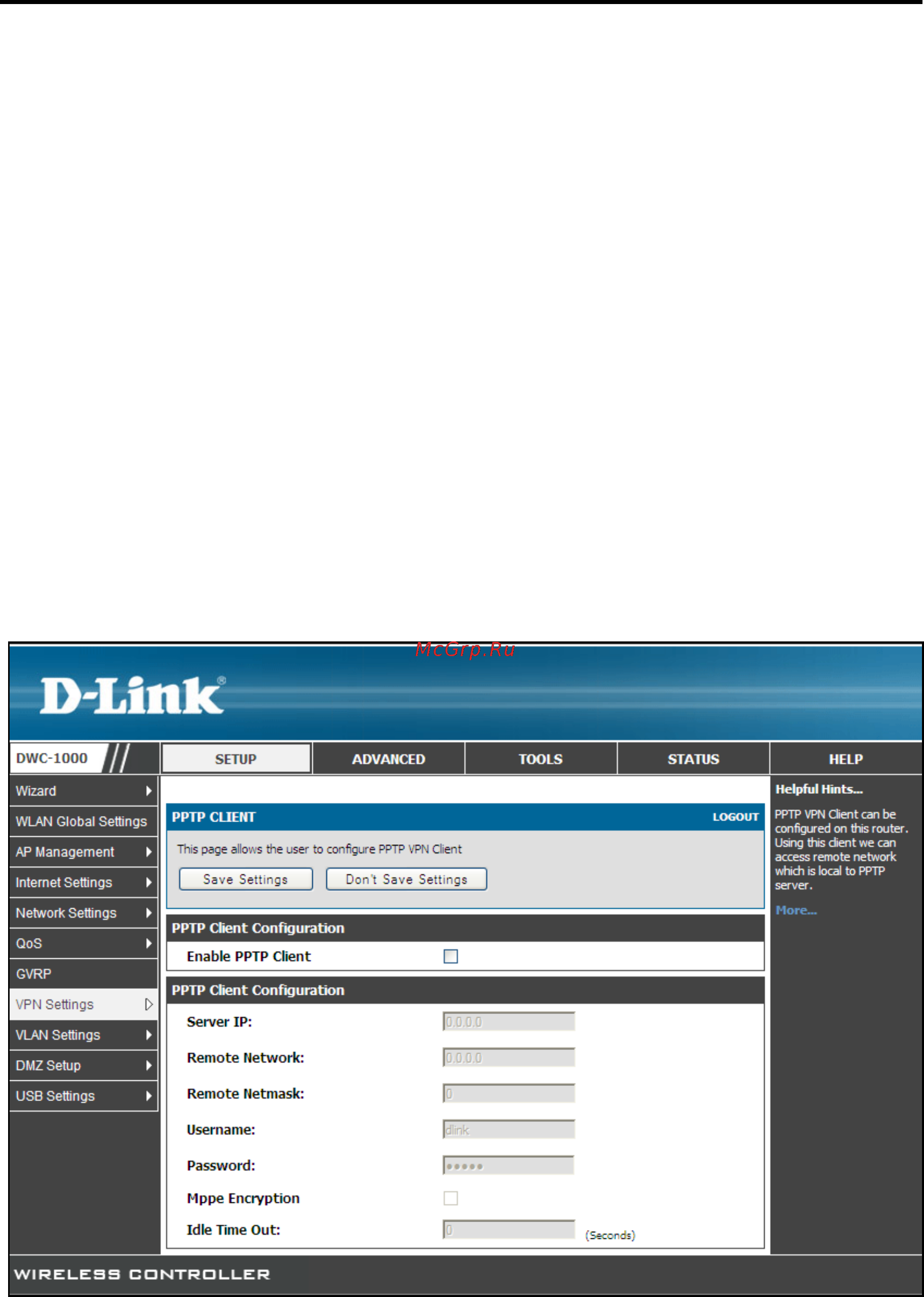 D-Link DWC-1000 [116/246] Pptp lt2p tunnels