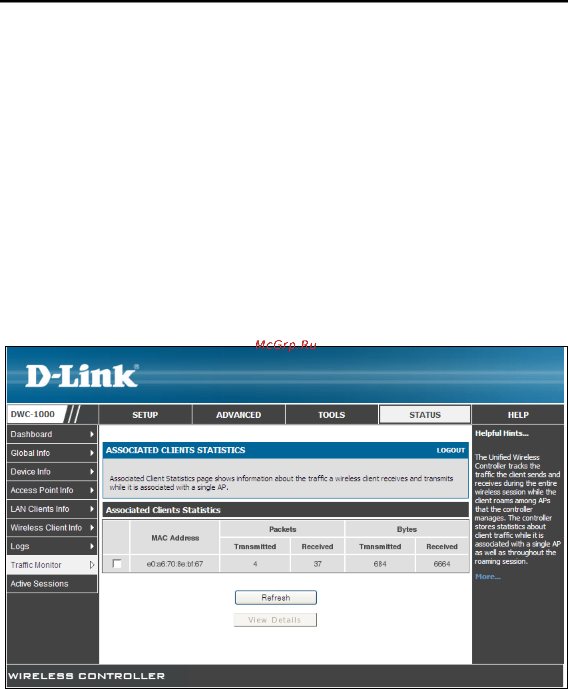 D-Link DWC-1000 [142/246] Lan associated clients