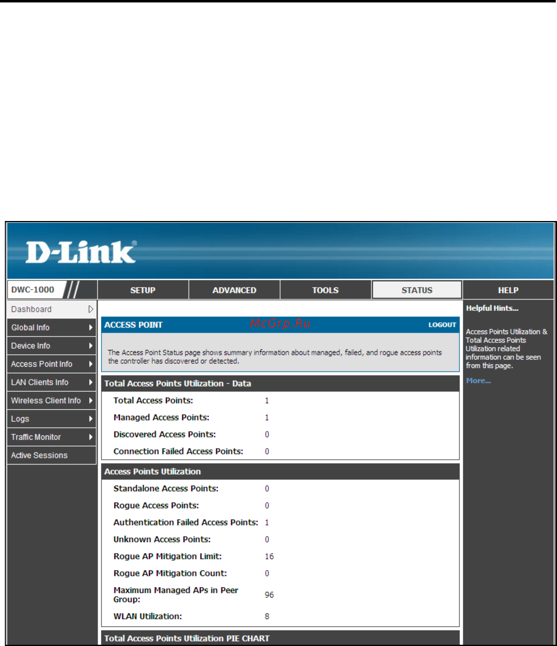 D-Link DWC-1000 [151/246] Access point status