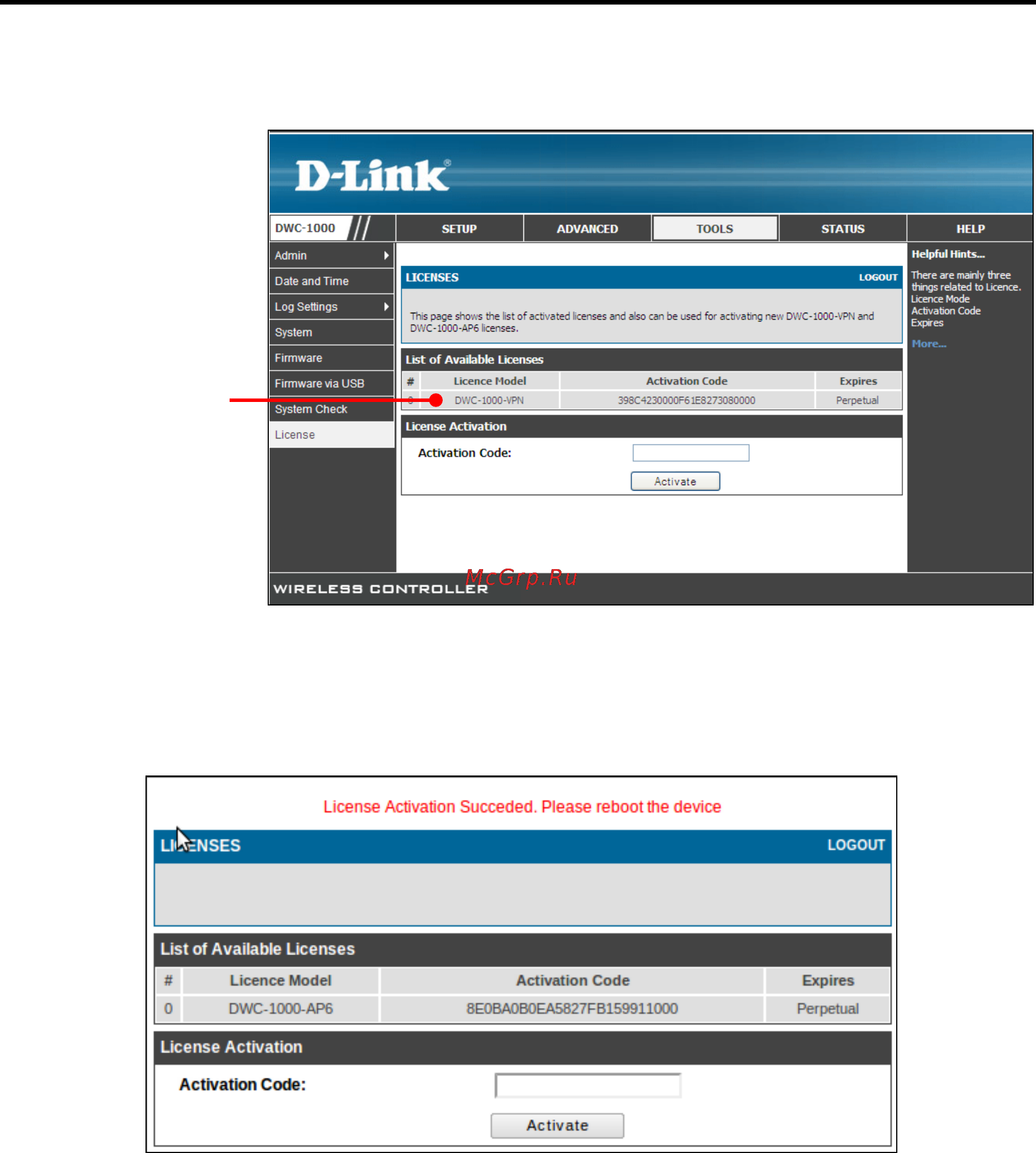 D-Link DWC-1000 Руководство пользователя для ревизии A1 _версии ПО 4.3.0.x _ 4.4.0.x_ онлайн [212/246] 172917