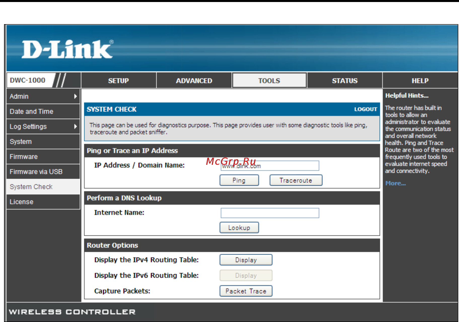 D-Link DWC-1000 [219/246] Using traceroute