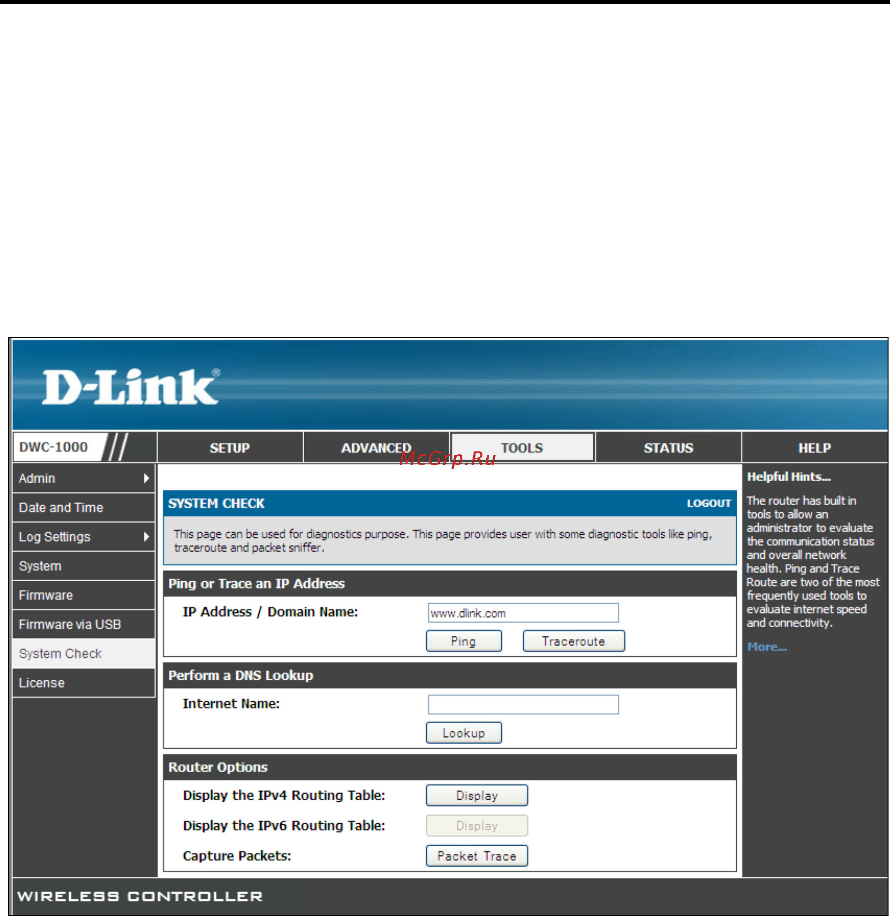 D-Link DWC-1000 [221/246] Performing dns lookups