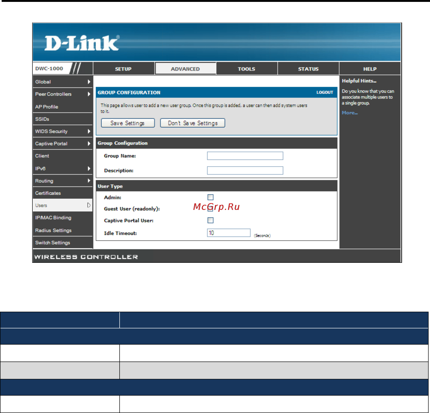 D-Link DWC-1000 [44/246] Add captive portal users