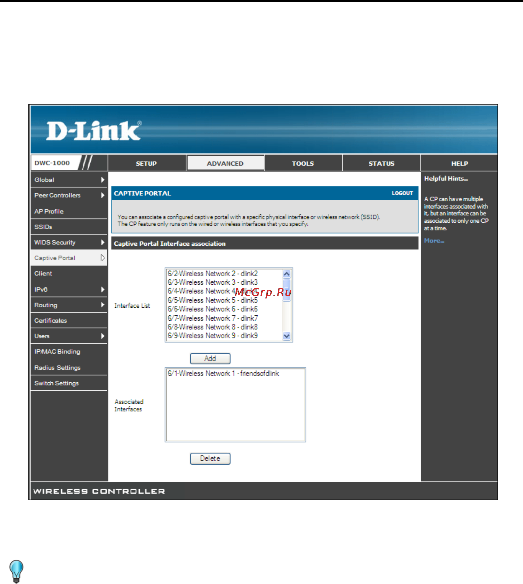 D-Link DWC-1000 Руководство пользователя для ревизии A1 _версии ПО 4.3.0.x _ 4.4.0.x_ онлайн [47/246] 172917