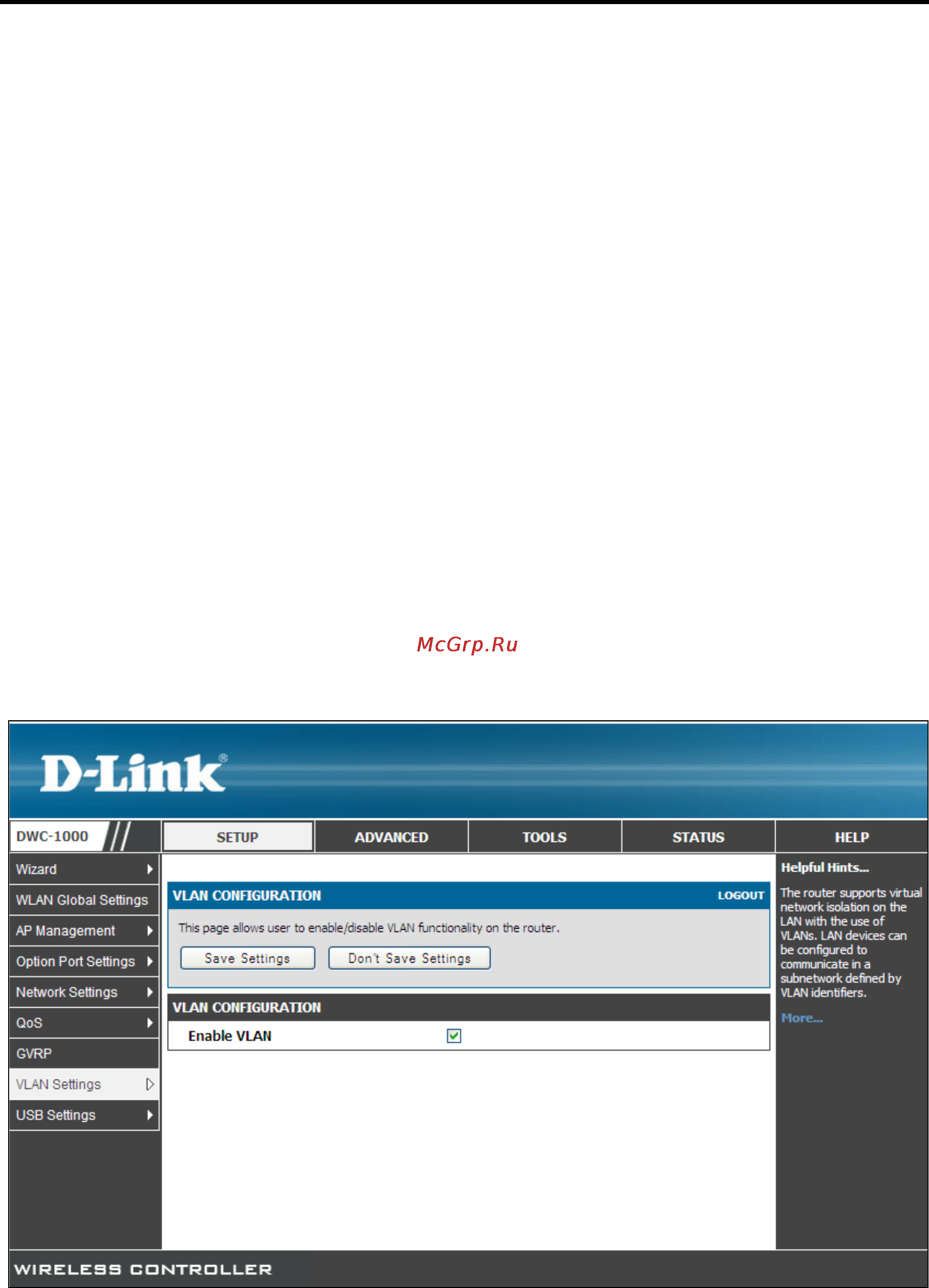 D-Link DWC-1000 [59/246] Enabling vlans