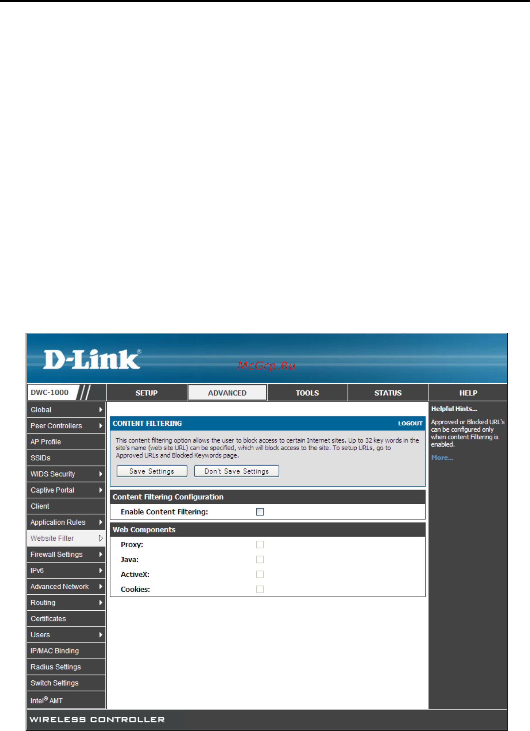 D-Link DWC-1000 [88/246] Content filtering