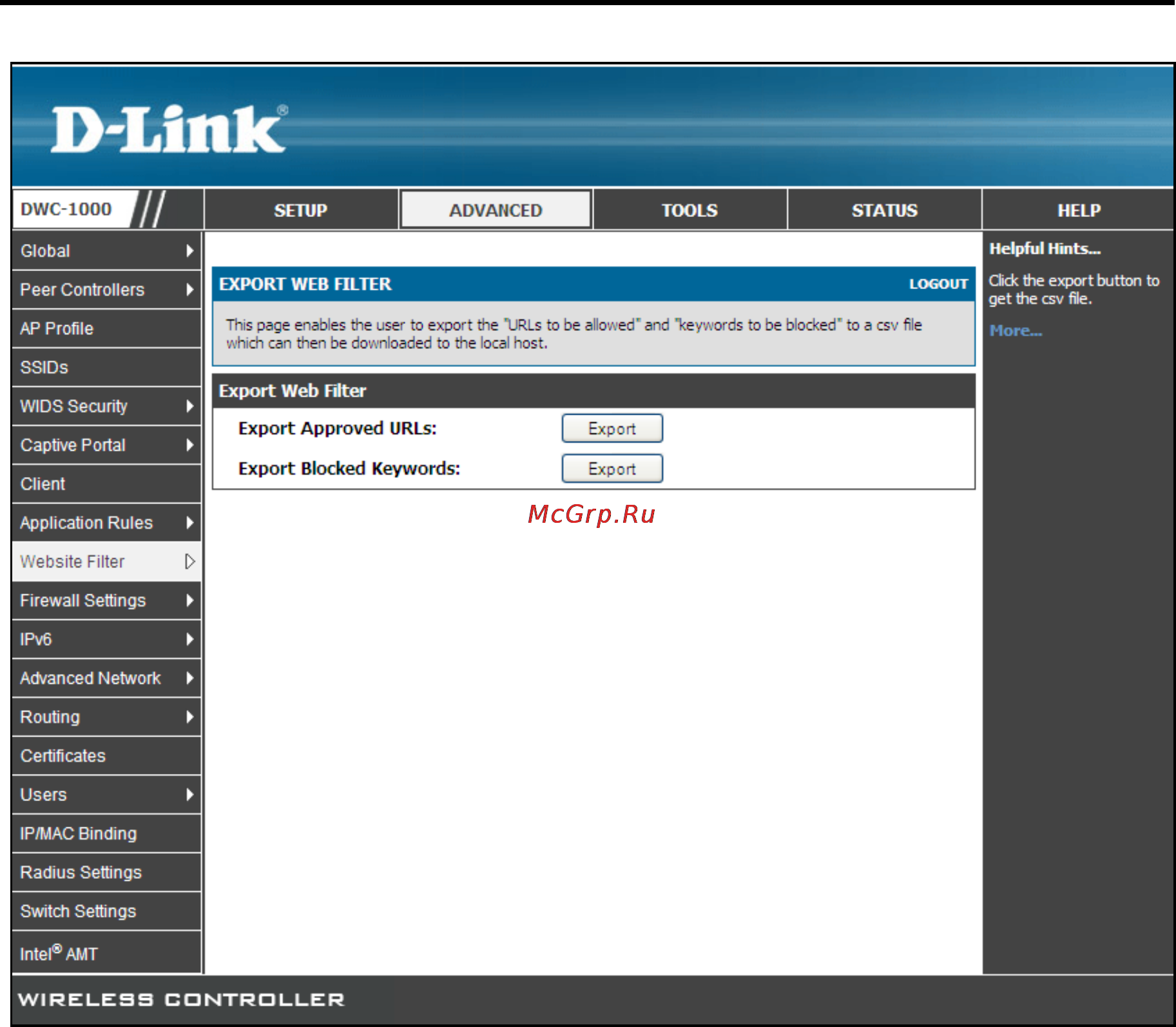 D-Link DWC-1000 Руководство пользователя для ревизии A1 _версии ПО 4.3.0.x _ 4.4.0.x_ онлайн [93/246] 172917