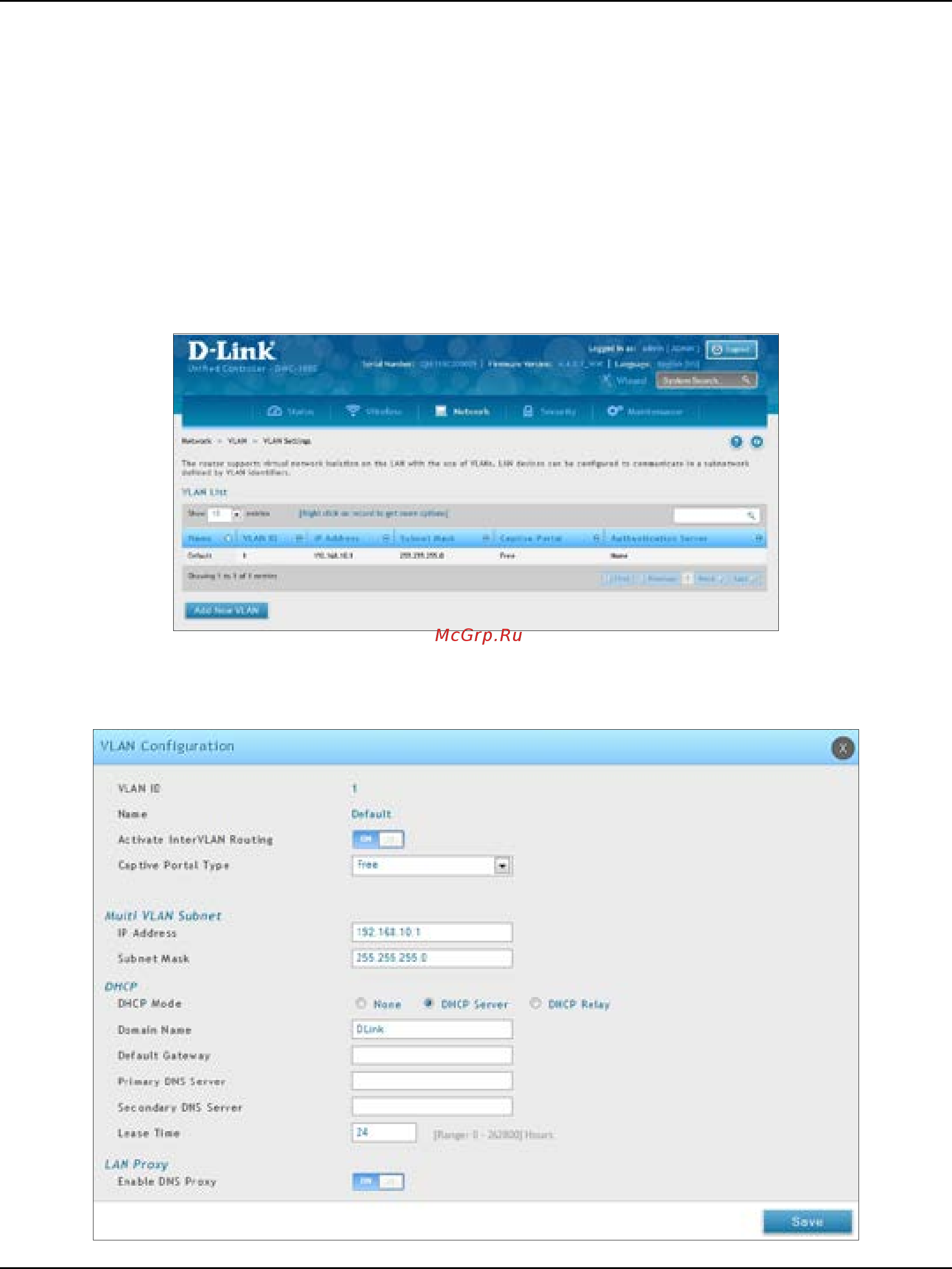 D-Link DWC-1000 [153/368] Multivlan subnets