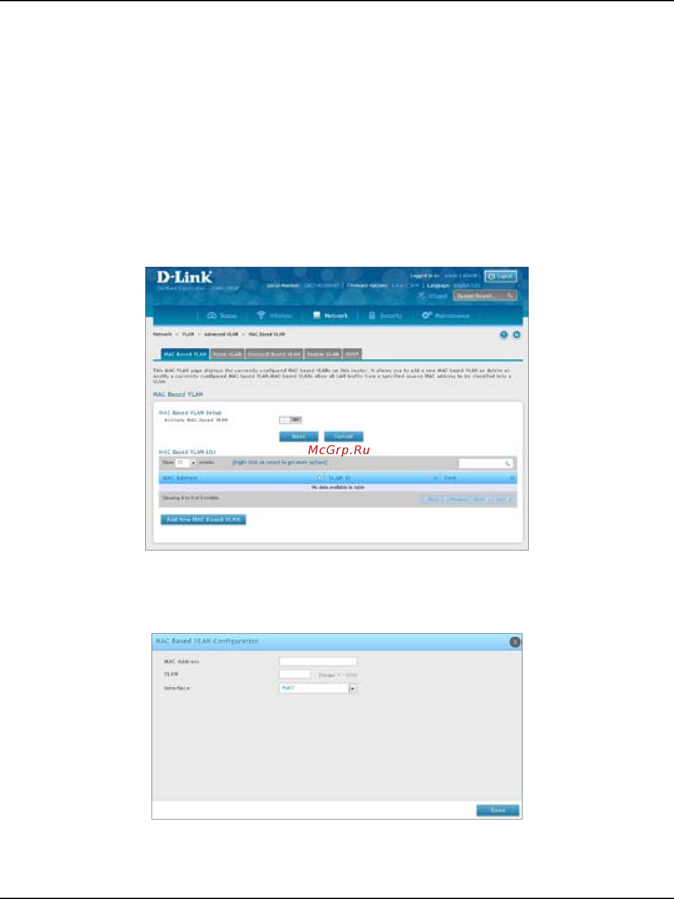 D-Link DWC-1000 [156/368] Mac based vlans