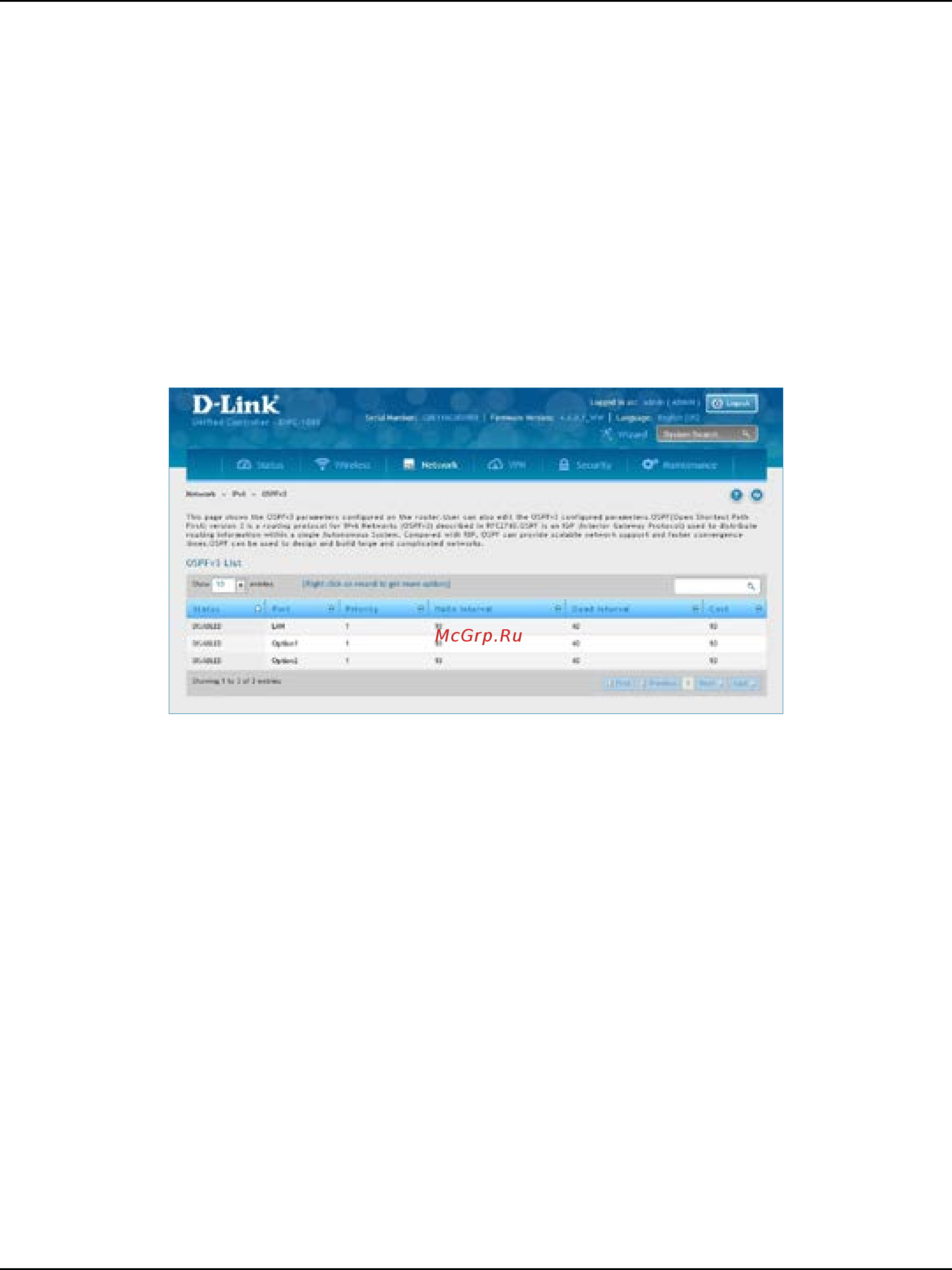 D-Link DWC-1000 [169/368] Ospfv3 ipv6