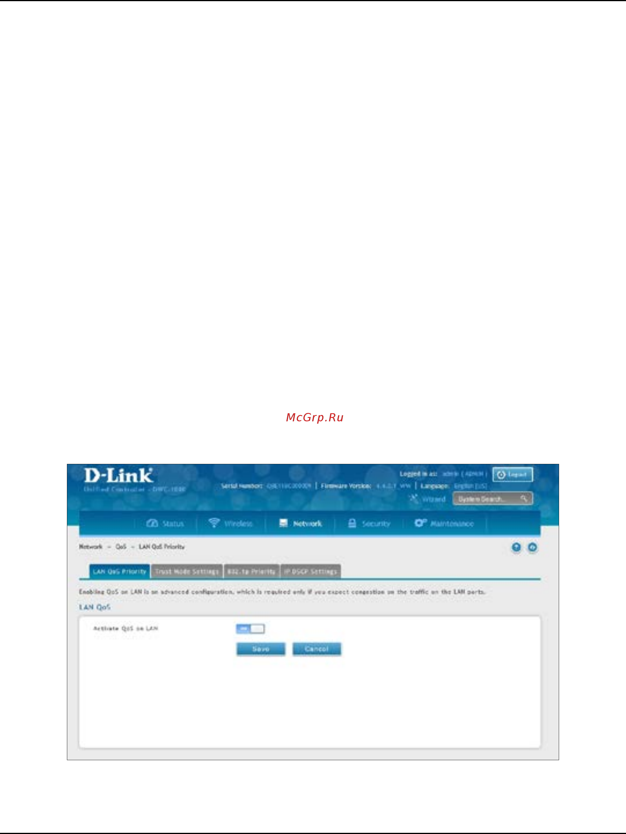 D-Link DWC-1000 [175/368] Enabling qos mode