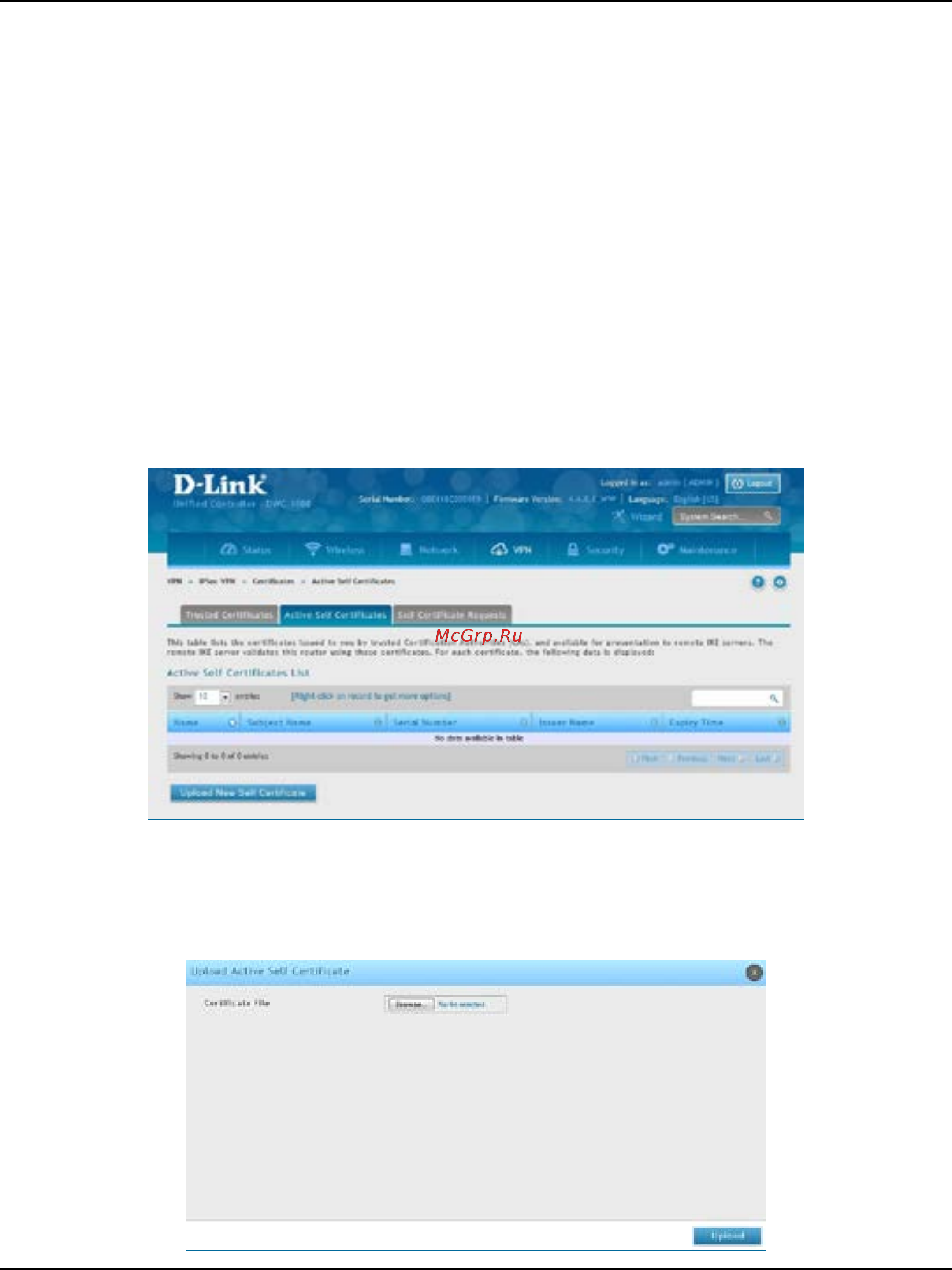 D-Link DWC-1000 [252/368] Active self certificates