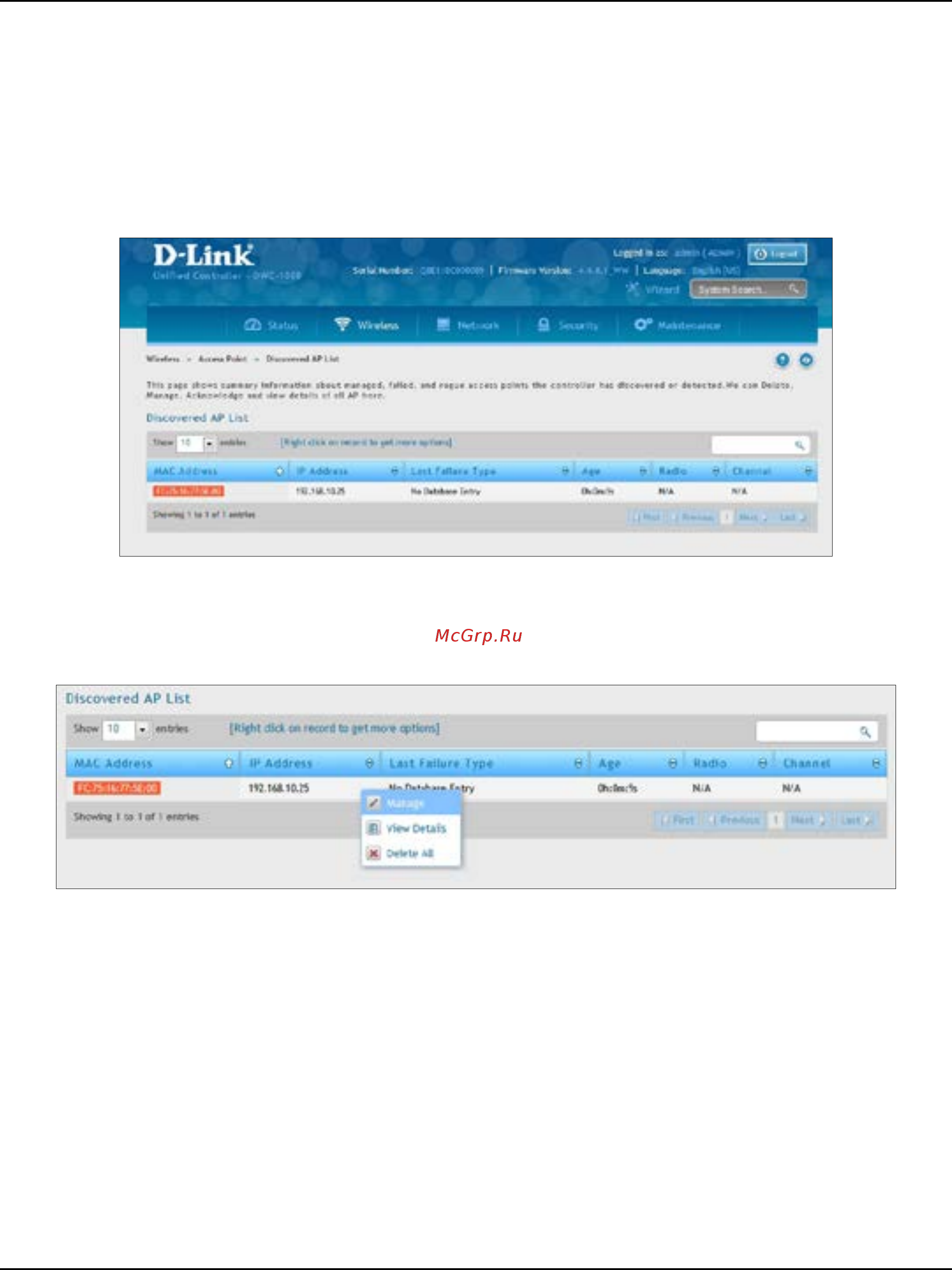D-Link DWC-1000 [30/368] Step 3 select aps to be managed