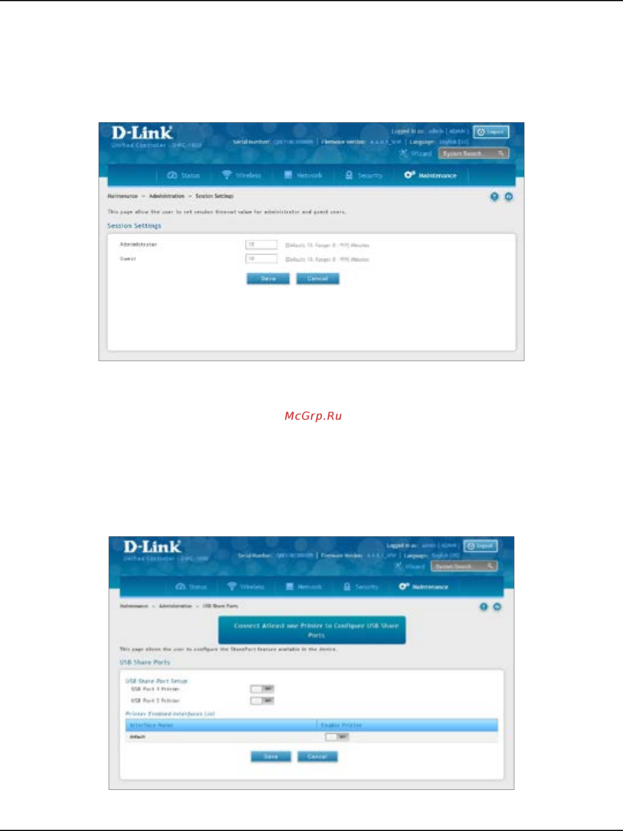 D-Link DWC-1000 [322/368] Set login session timeout