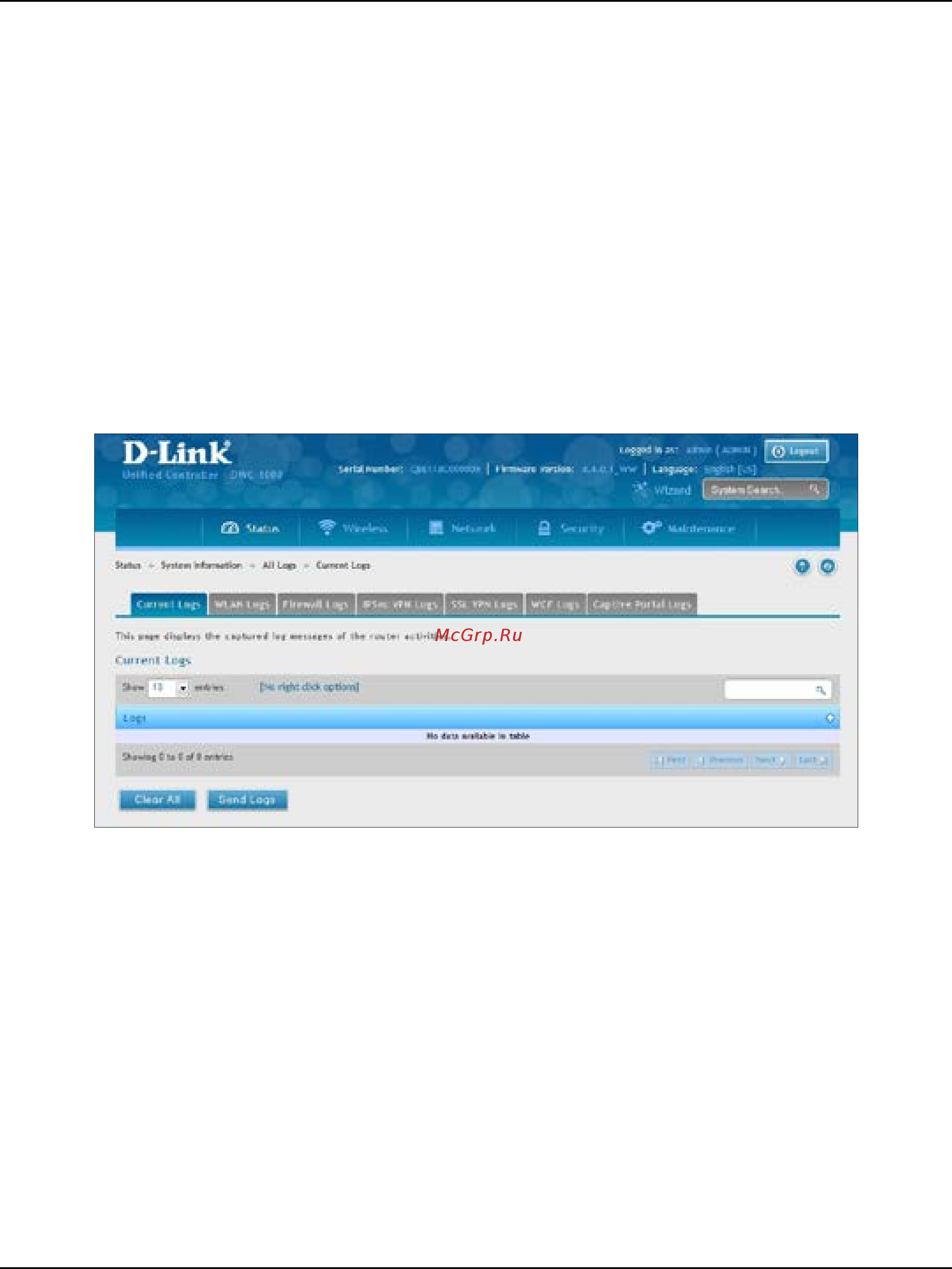 D-Link DWC-1000 [356/368] Current logs