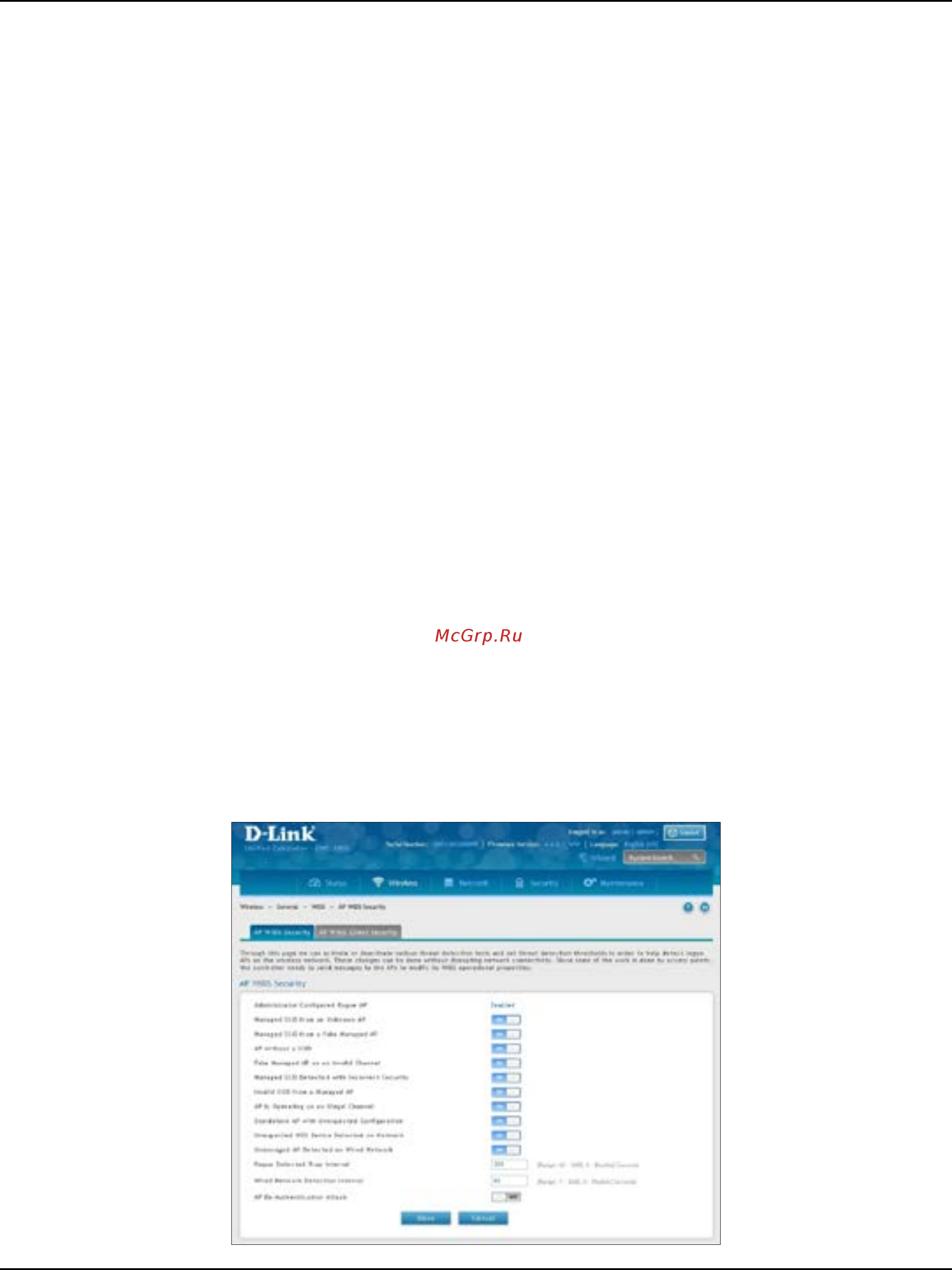 D-Link DWC-1000 [70/368] Configure ap wids settings