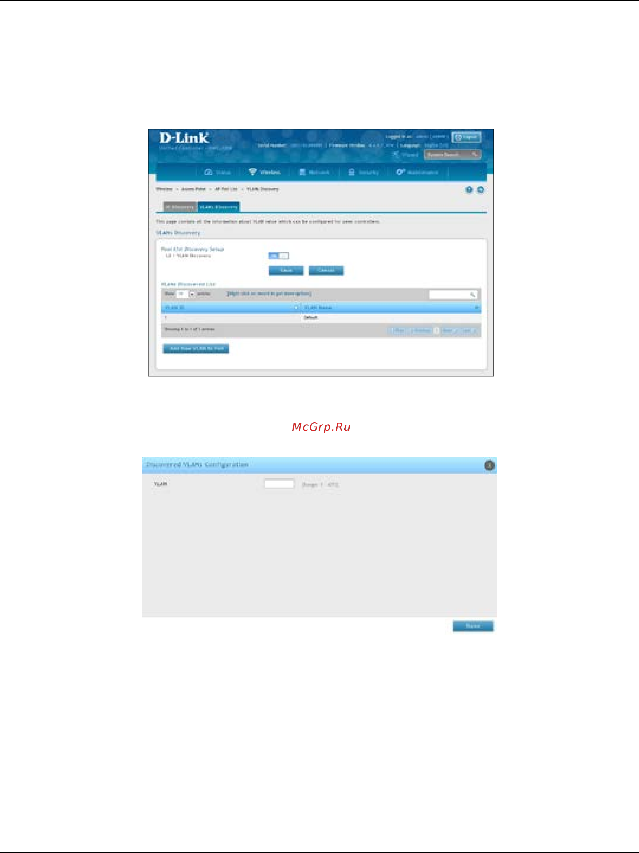 D-Link DWC-1000 [79/368] Configure l2 vlan discovery