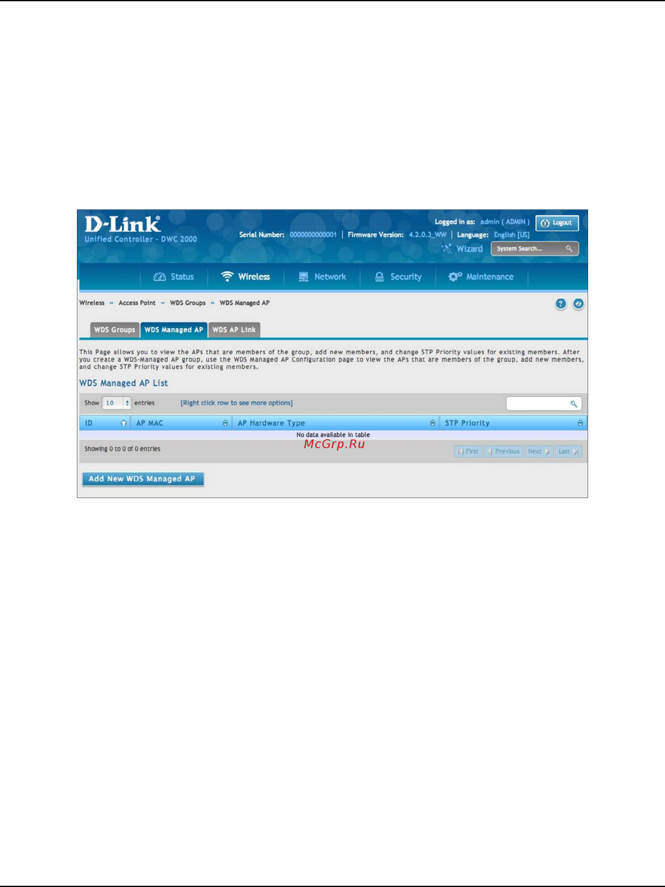 D-Link DWC-2000 [105/282] Configure wds managed ap
