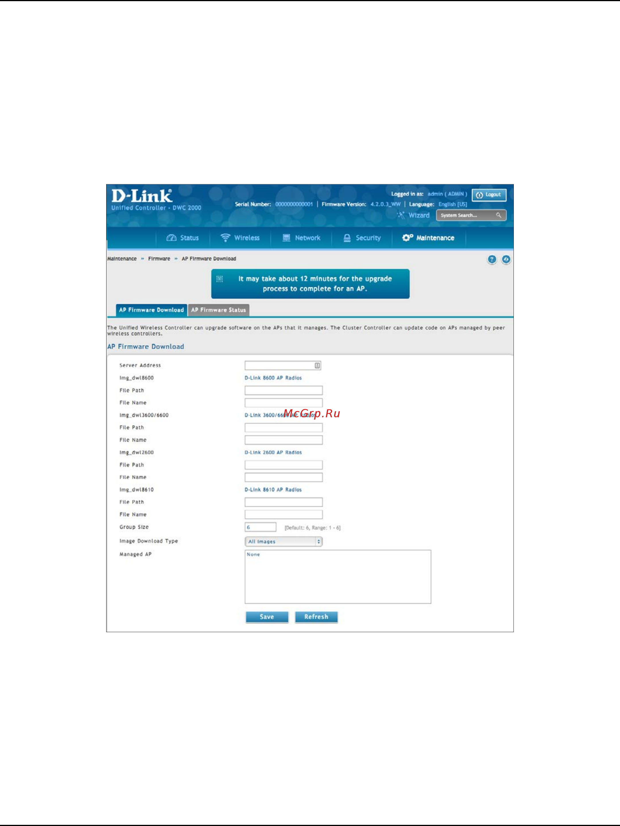 D-Link DWC-2000 [110/282] Ap firmware download
