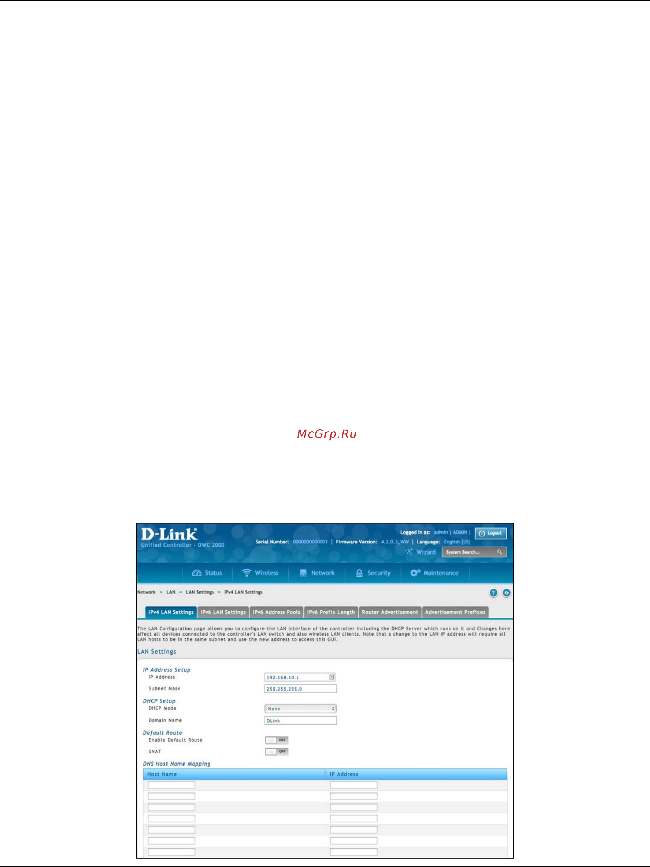 D-Link DWC-2000 [116/282] Lan configuration