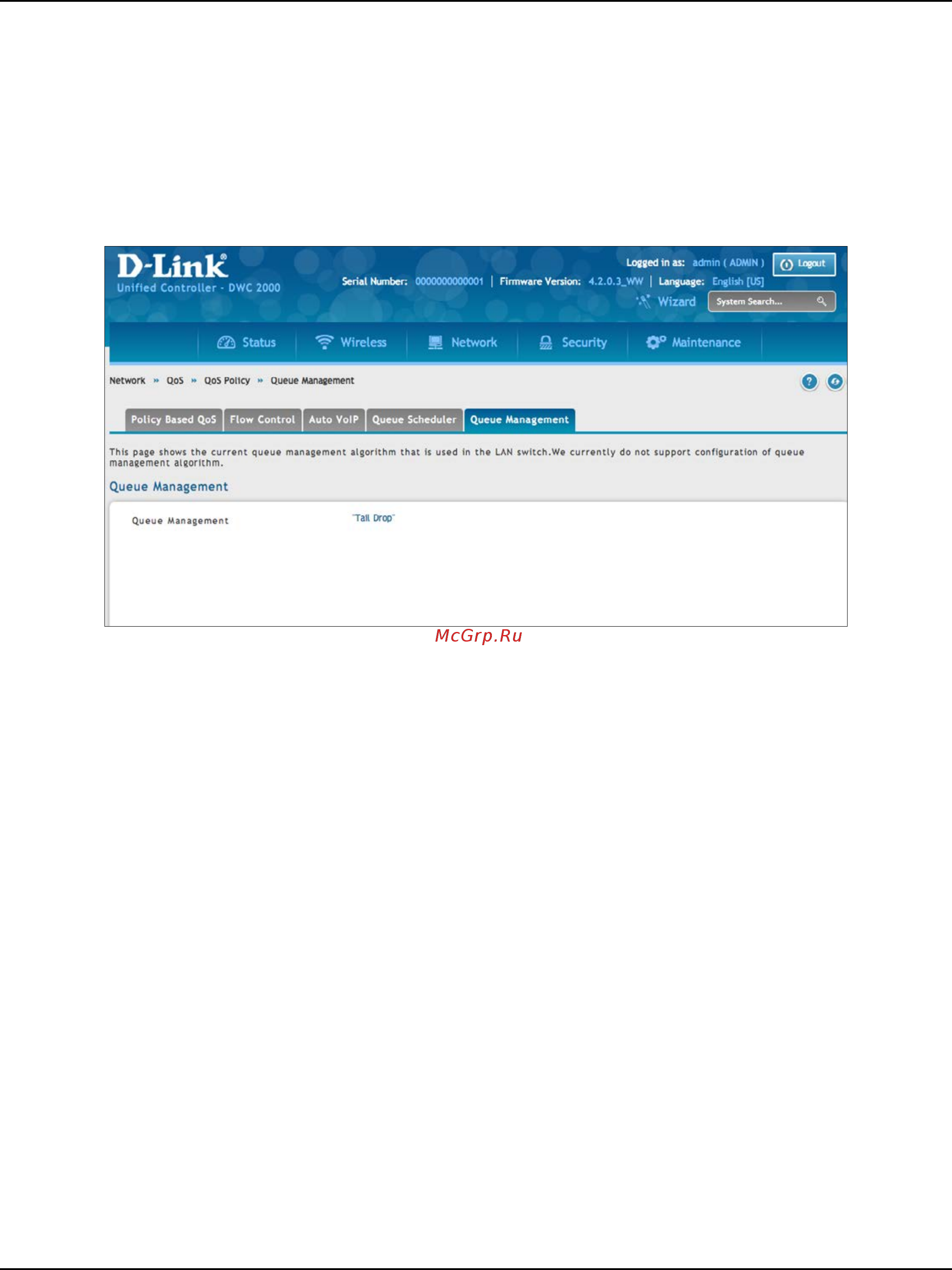 D-Link DWC-2000 [159/282] Queue management