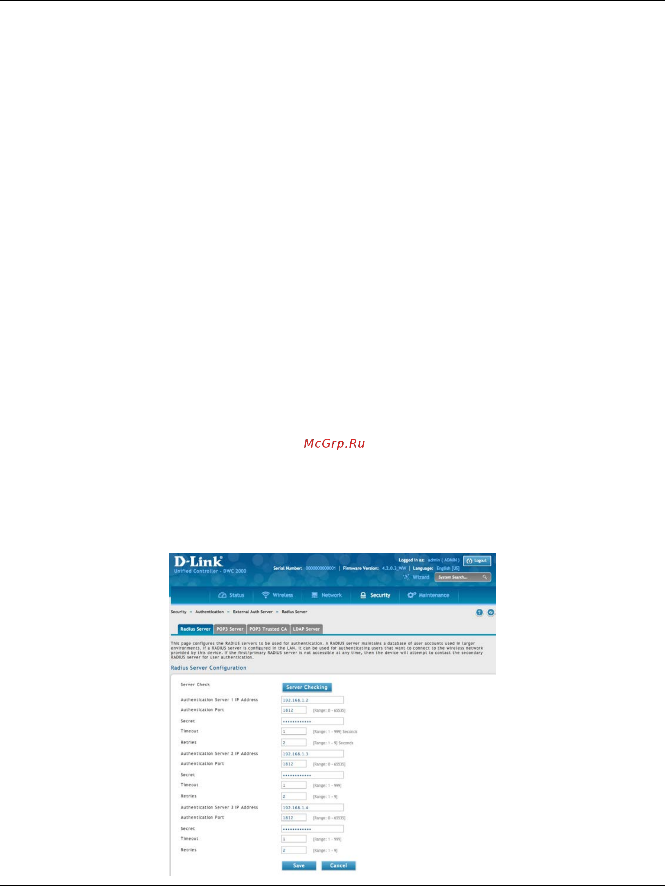 D-Link DWC-2000 [186/282] External authentication