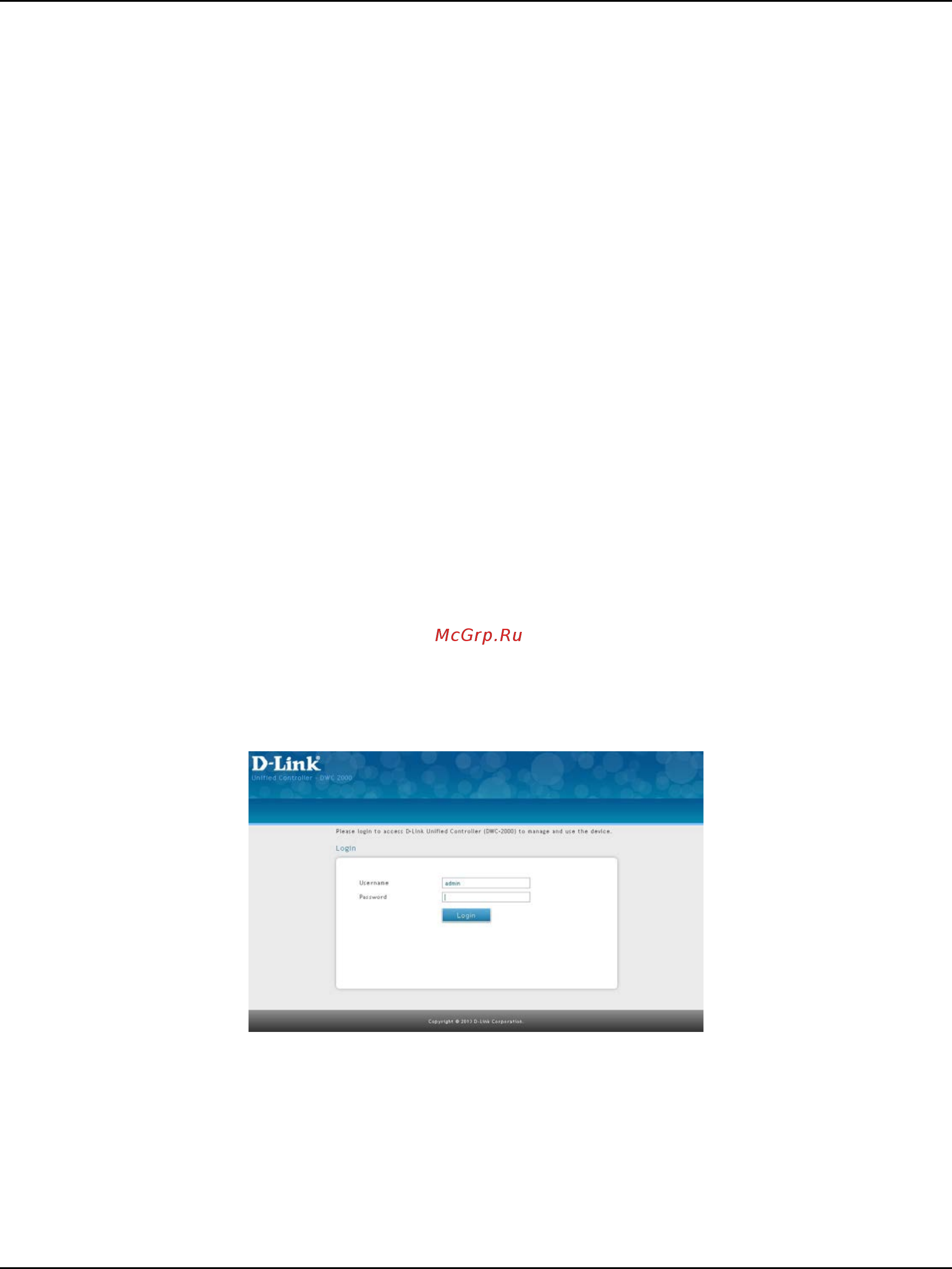 D-Link DWC-2000 [20/282] Log in to the web management interface