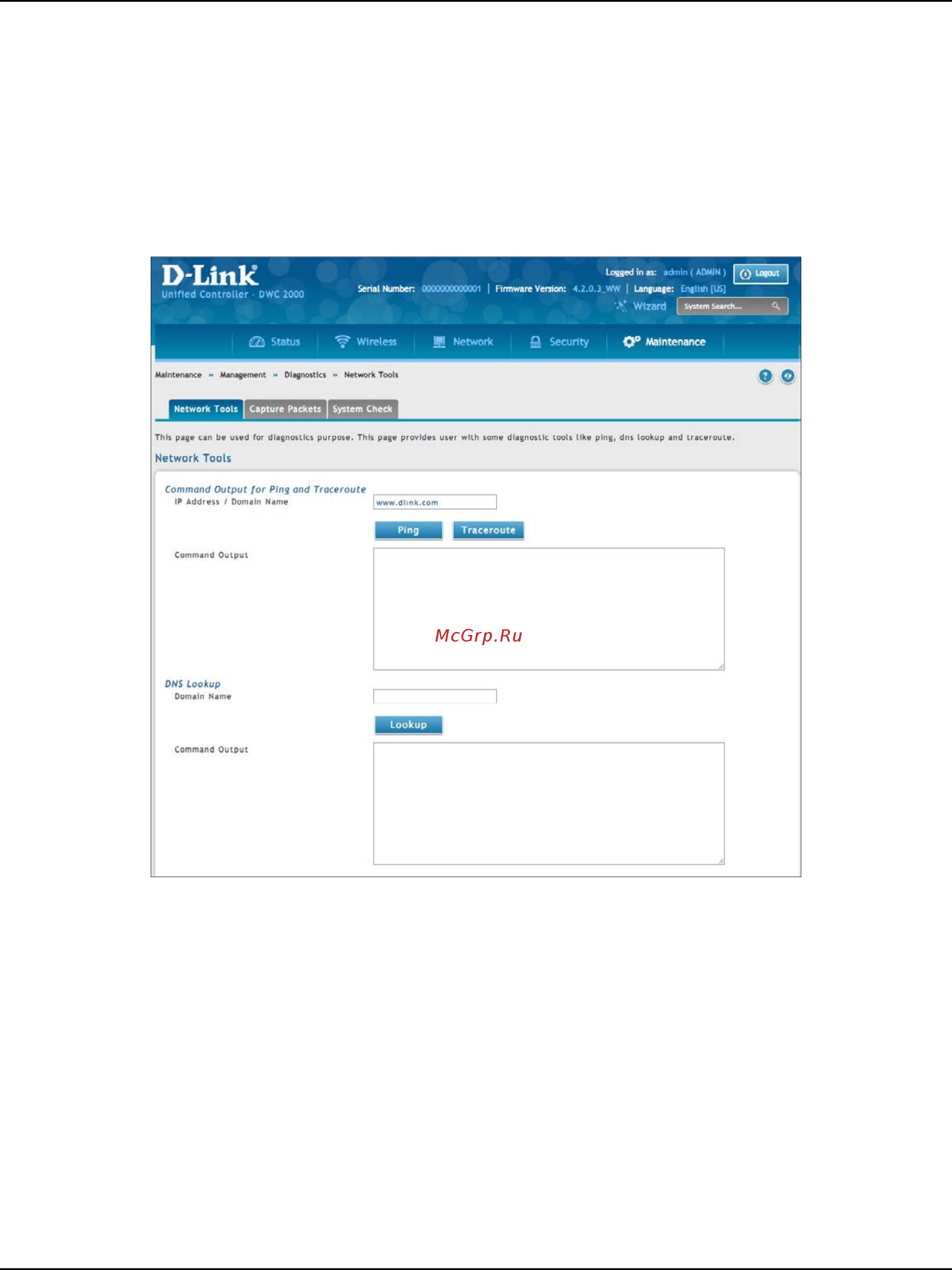 D-Link DWC-2000 [261/282] Using traceroute