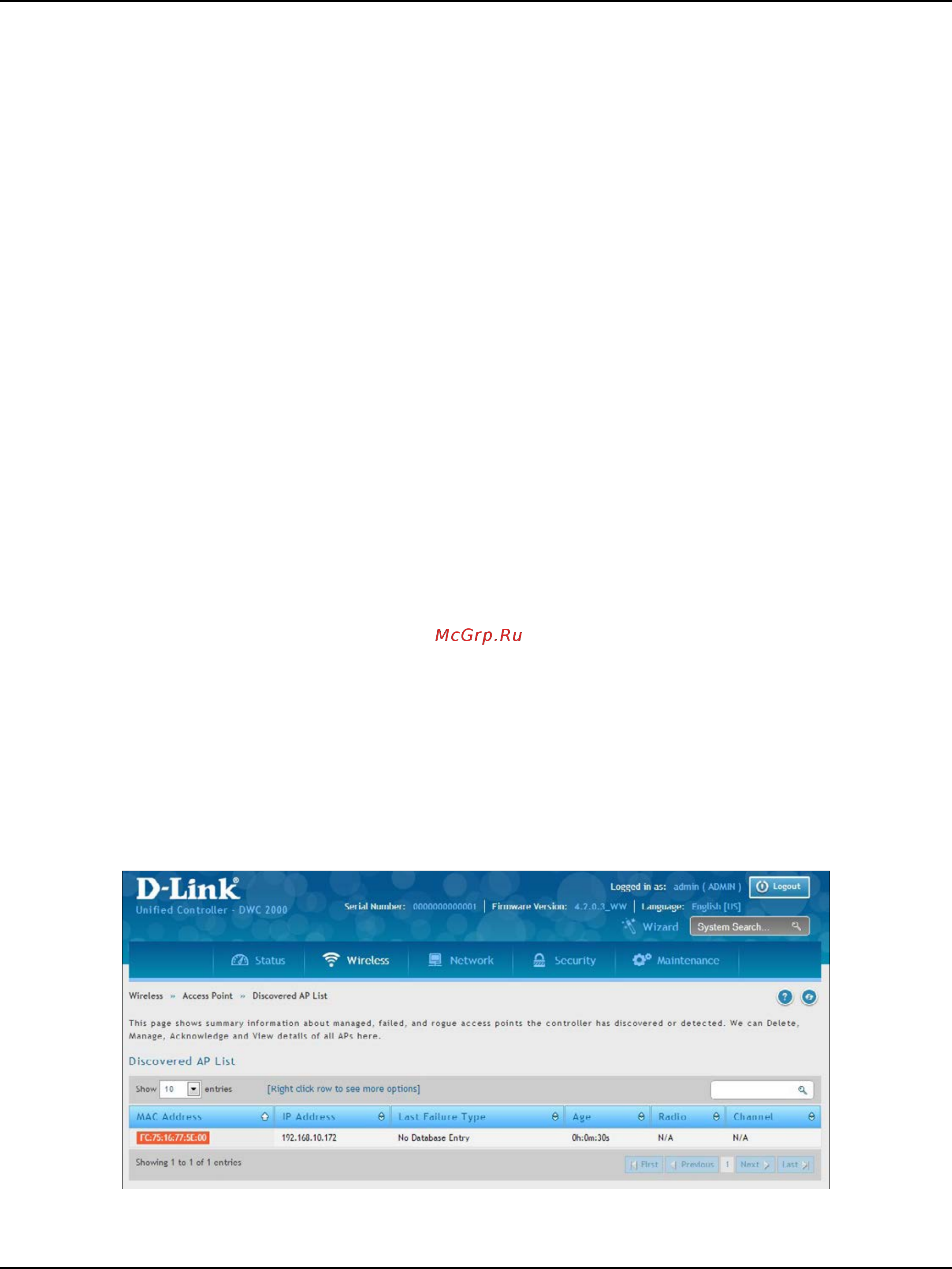 D-Link DWC-2000 [75/282] Ap discovery methods