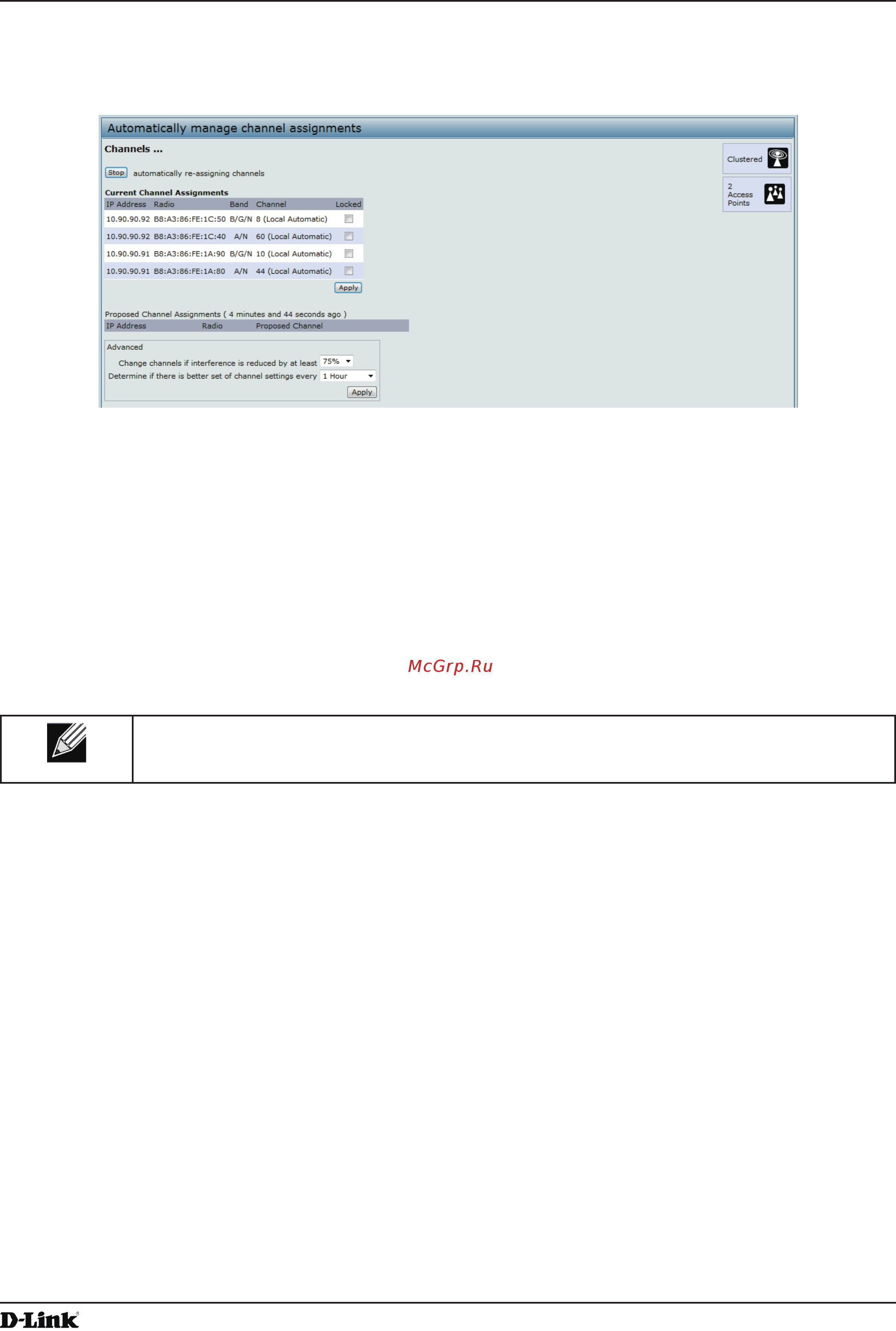 D-Link DWL-3600AP [120/128] Clustering aps by using the cli