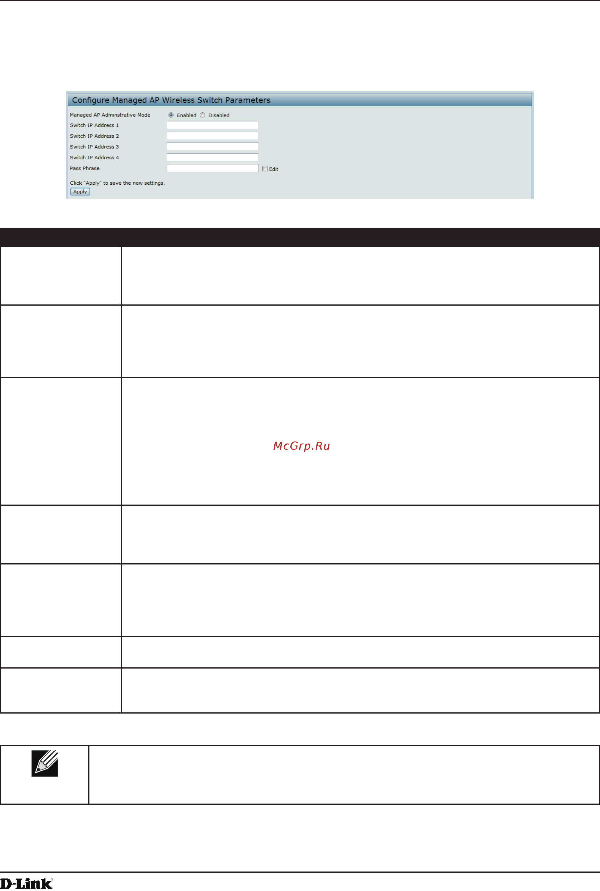 D-Link DWL-3600AP [62/128] Configuring managed access point settings