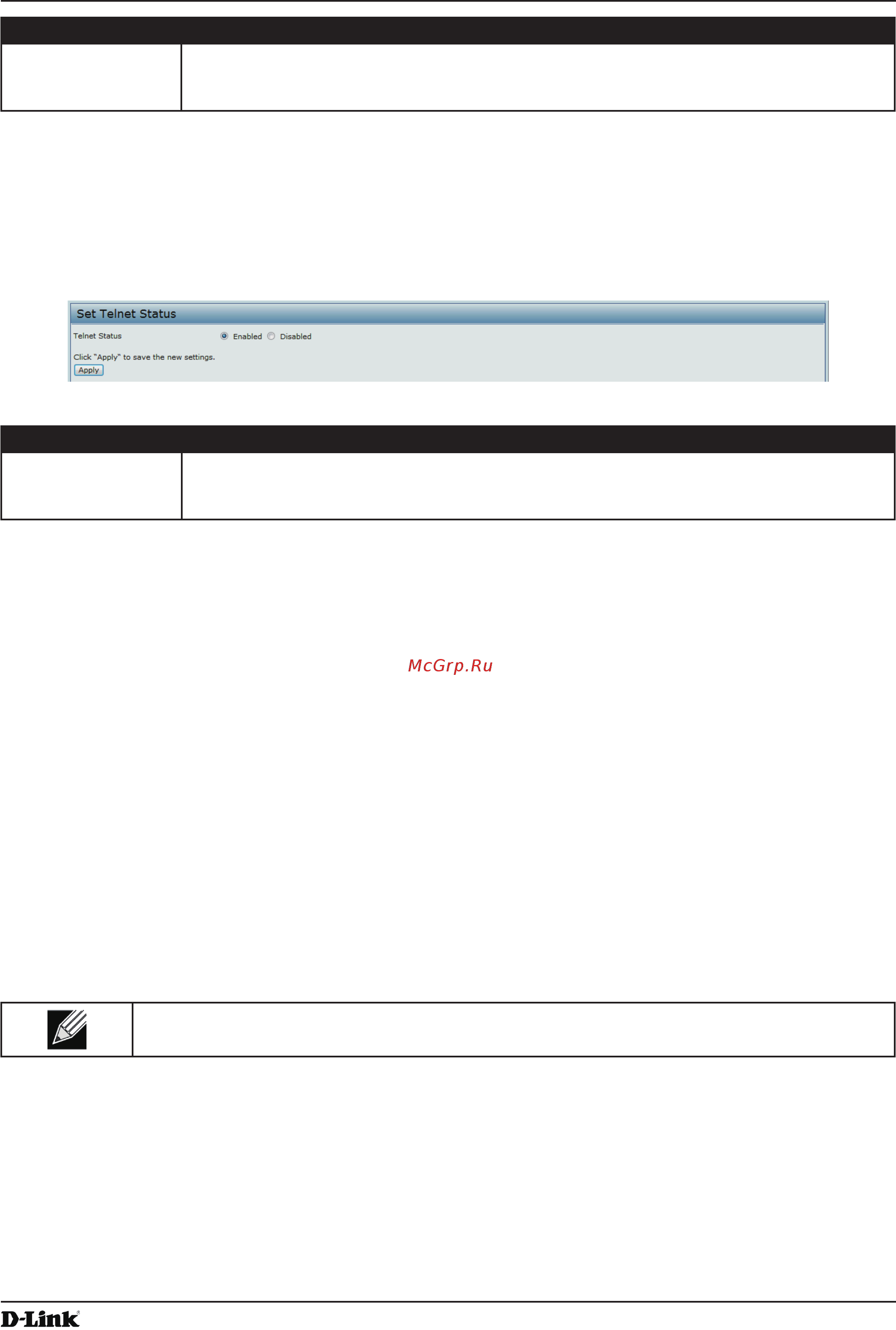 D-Link DWL-2600AP [69/128] Setting the telnet status