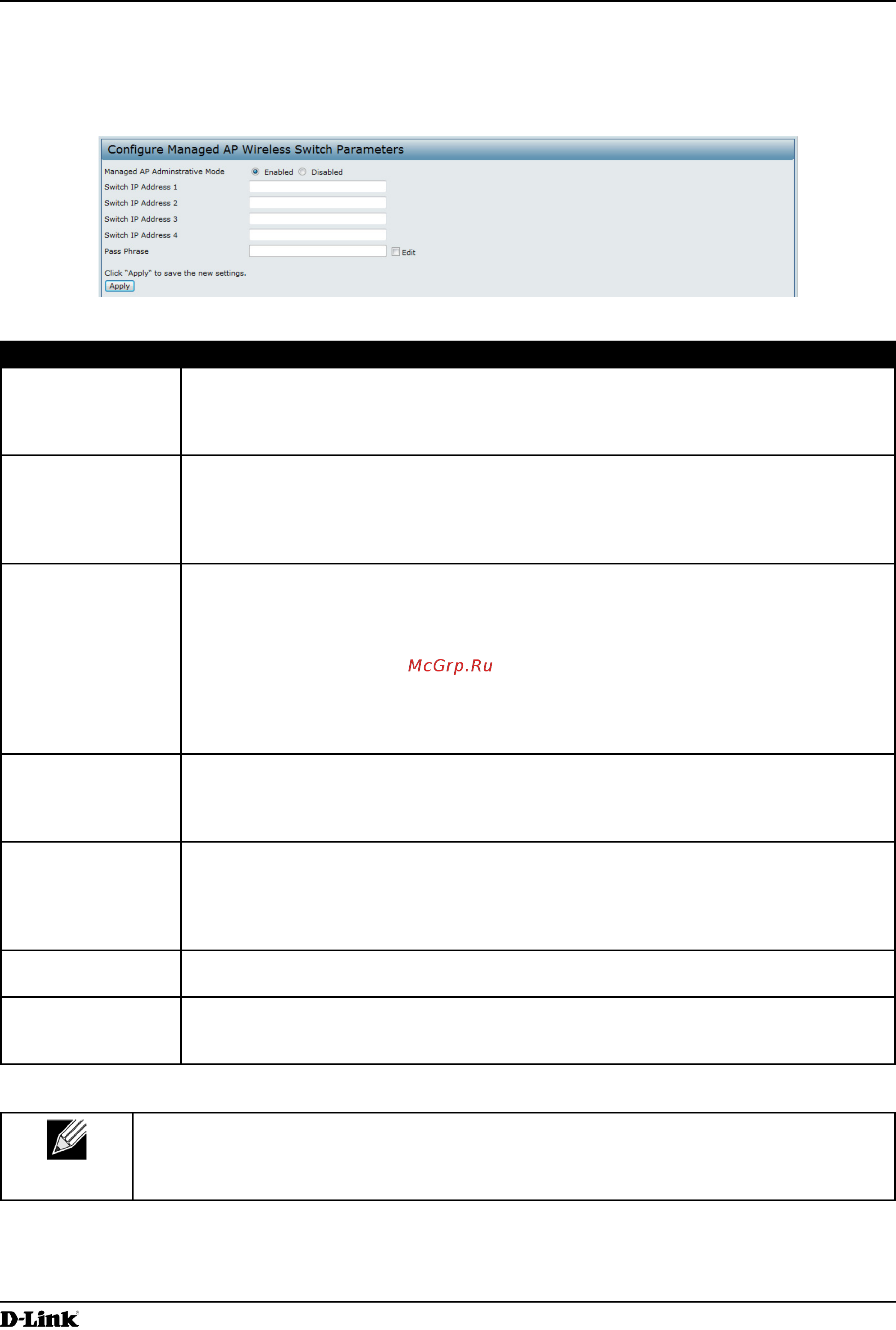 D-Link DWL-2600AP [62/128] Configuring managed access point settings