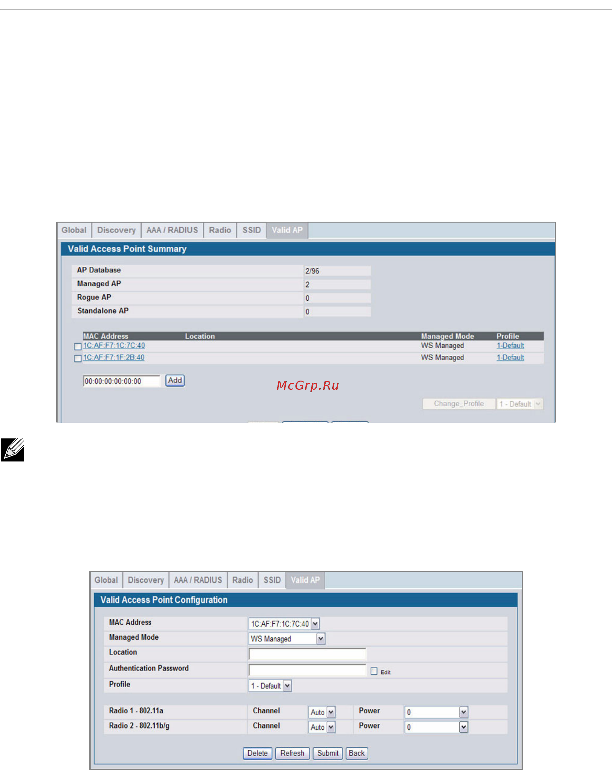 D-Link DWS-3024L [72/266] Using the local database for ap validation