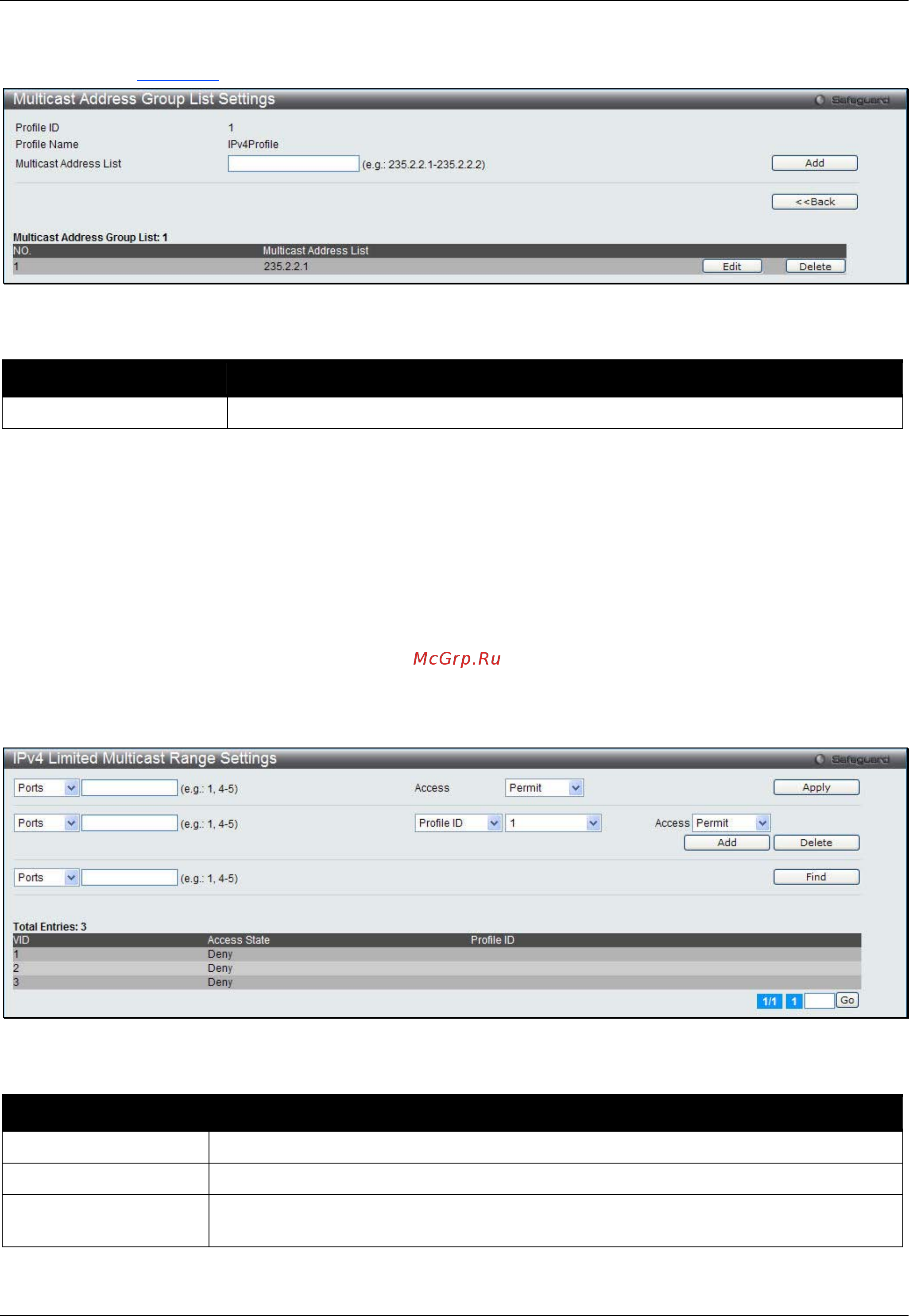 D-Link DWS-3160-24PC [114/505] Ipv4 limited multicast range settings