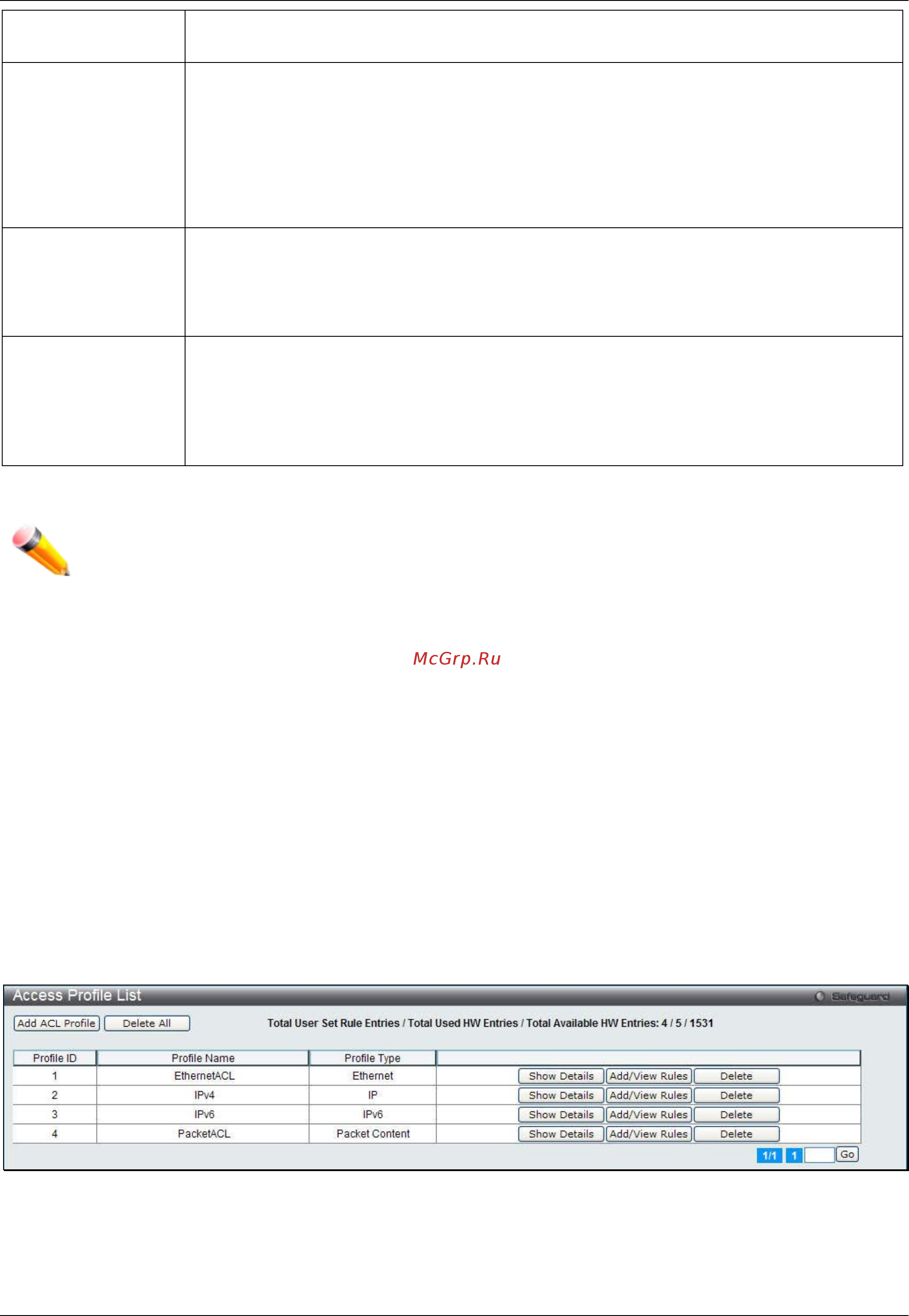 D-Link DWS-3160-24PC [151/505] Access profile list