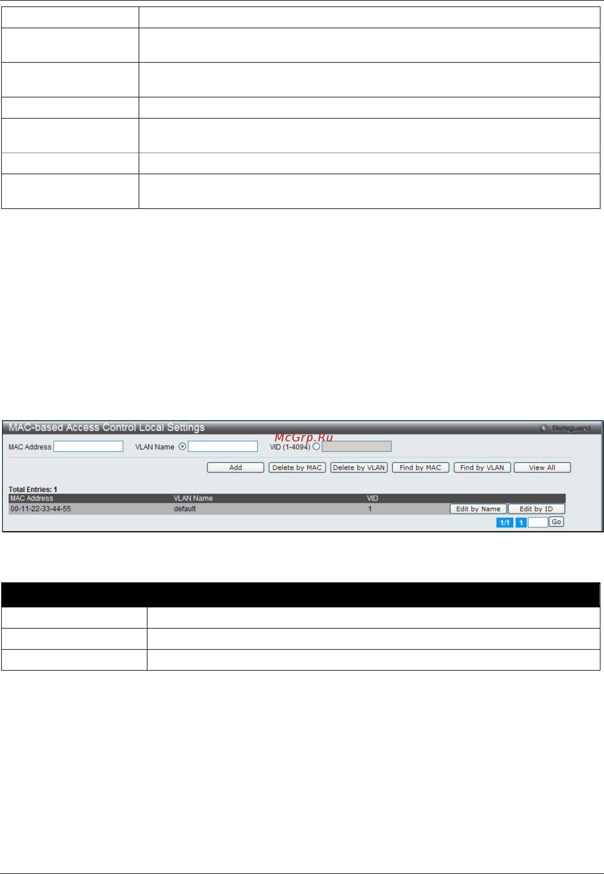 D-Link DWS-3160-24PC [222/505] Mac based access control local settings