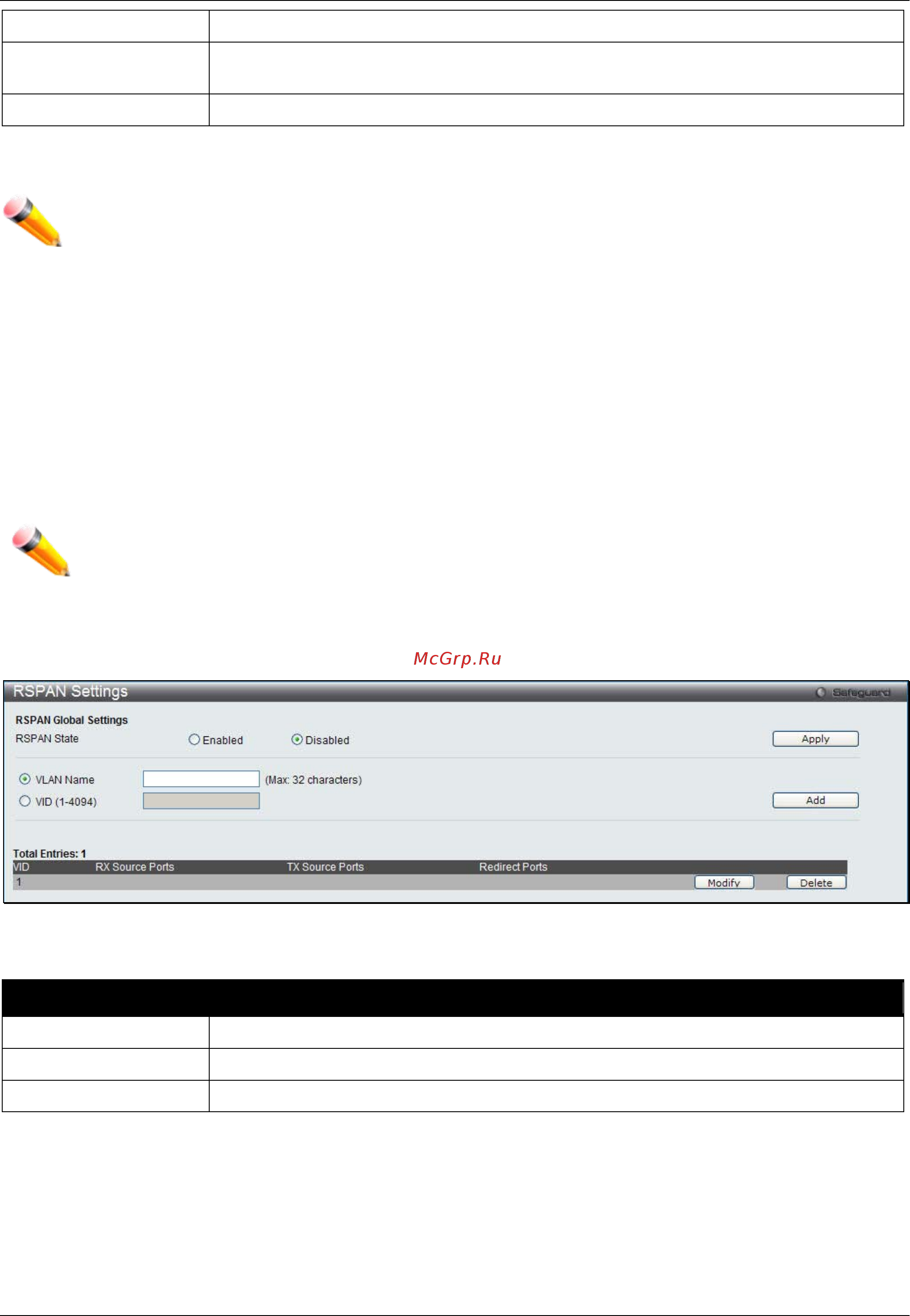 D-Link DWS-3160-24TC [309/505] Rspan settings