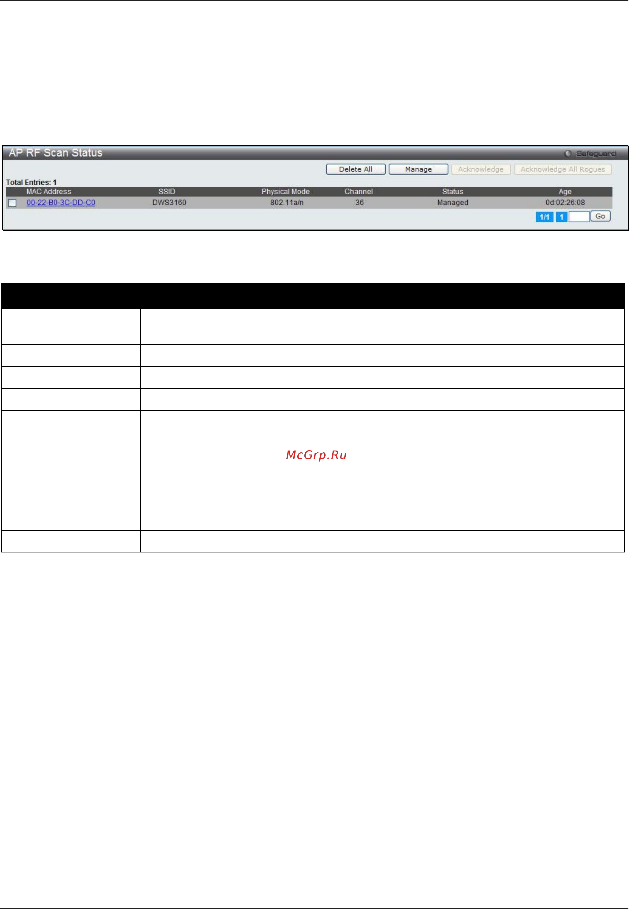 D-Link DWS-3160-24PC [364/505] Ap rf scan status