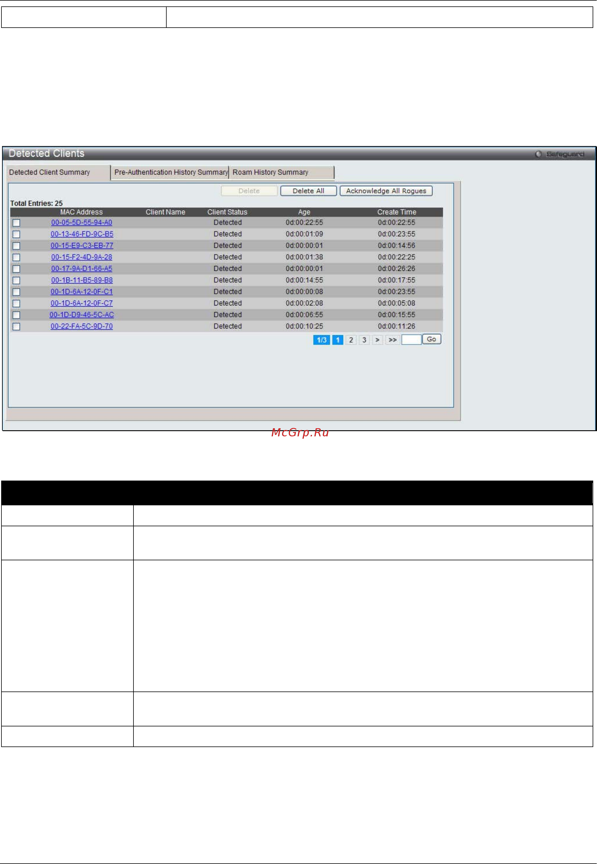 D-Link DWS-3160-24TC [379/505] Detected clients