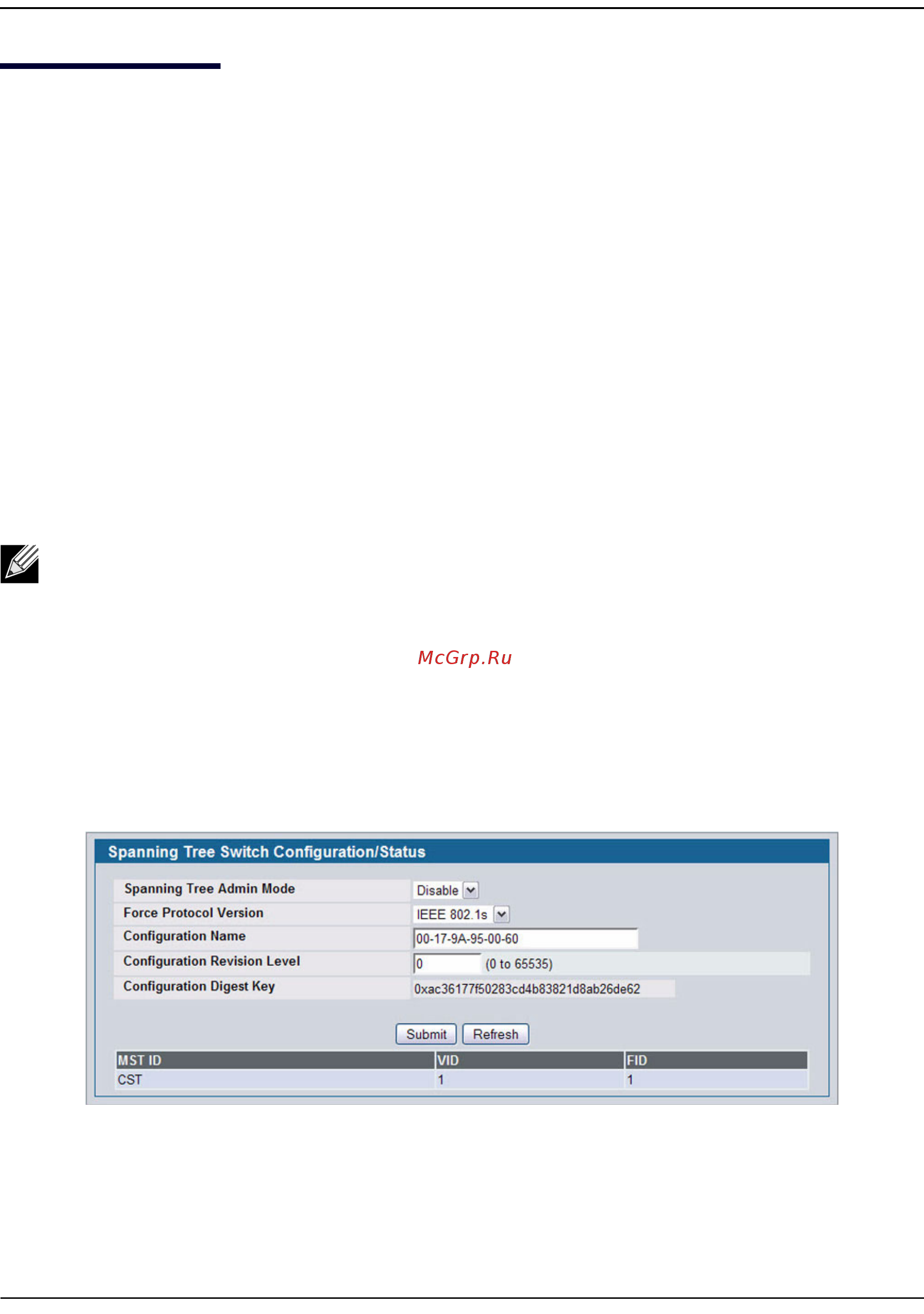 D-Link DWS-4026 [238/741] Configuring spanning tree protocol
