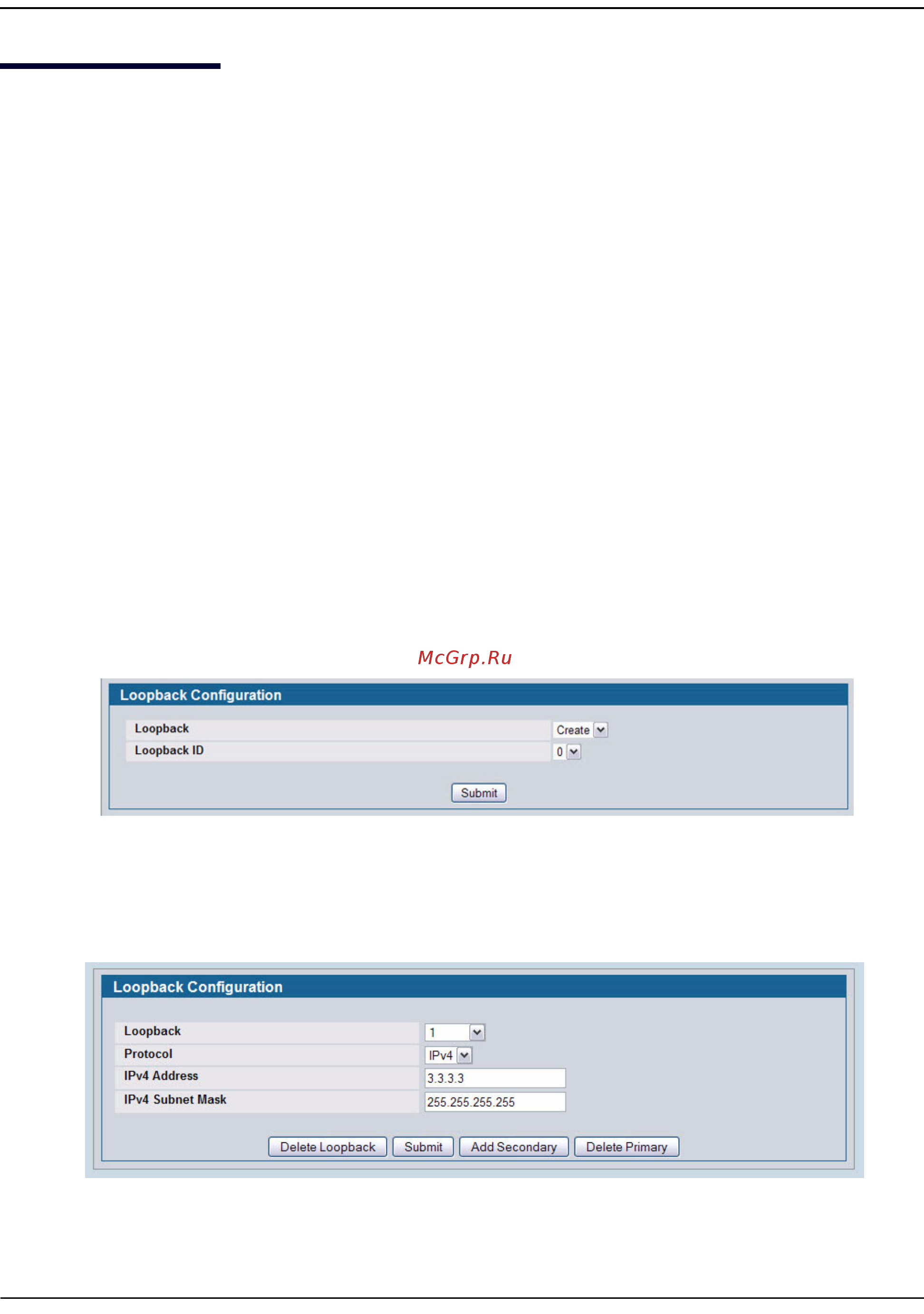 D-Link DWS-4026 [296/741] Loopbacks configuration