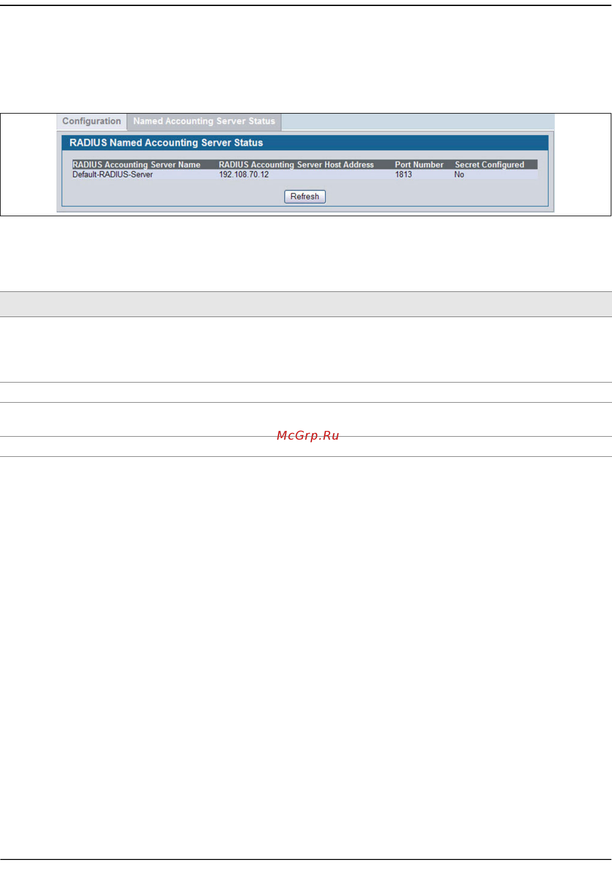 D-Link DWS-4026 [413/741] Viewing named accounting server status