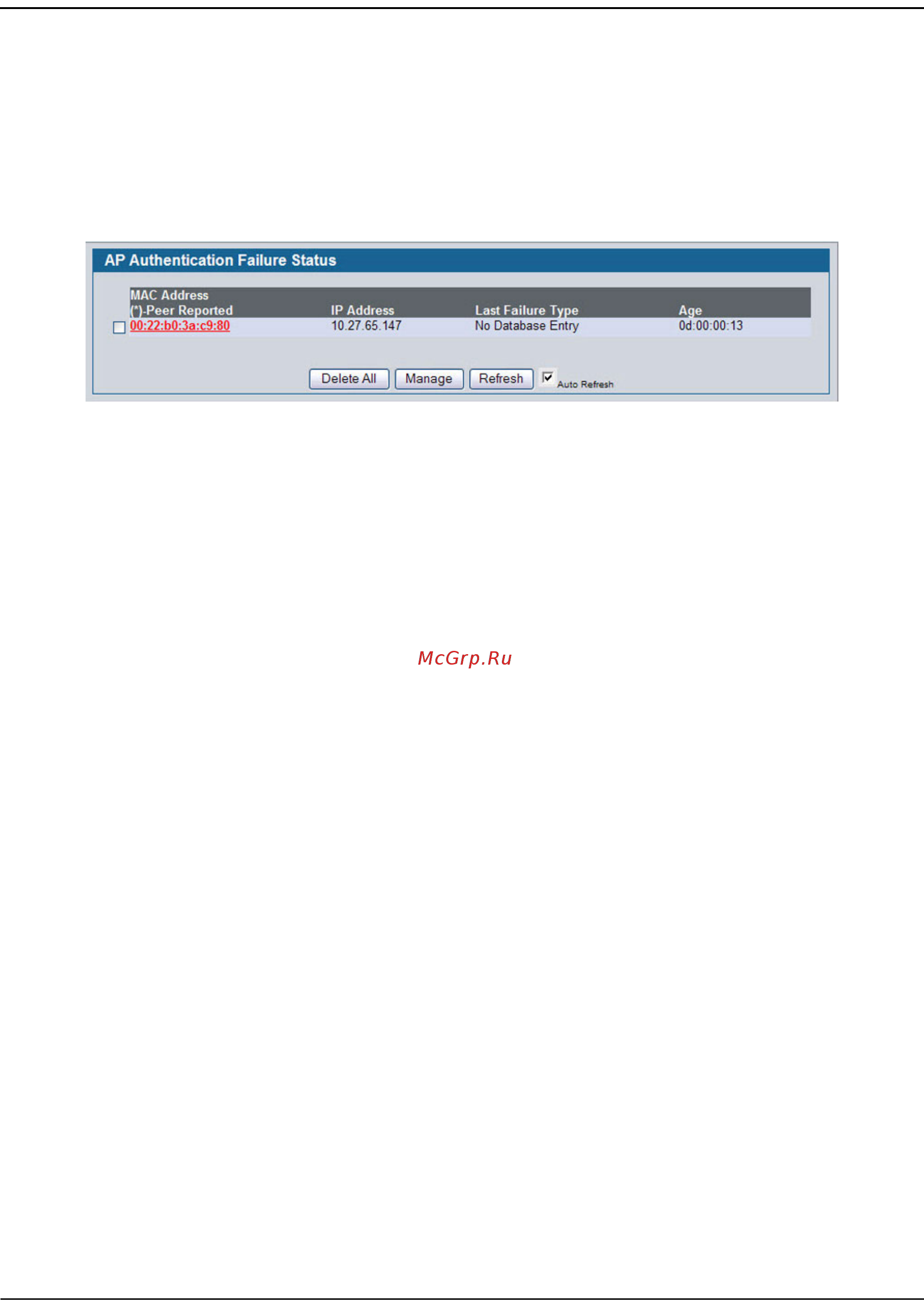 D-Link DWS-4026 [477/741] Ap authentication failure status