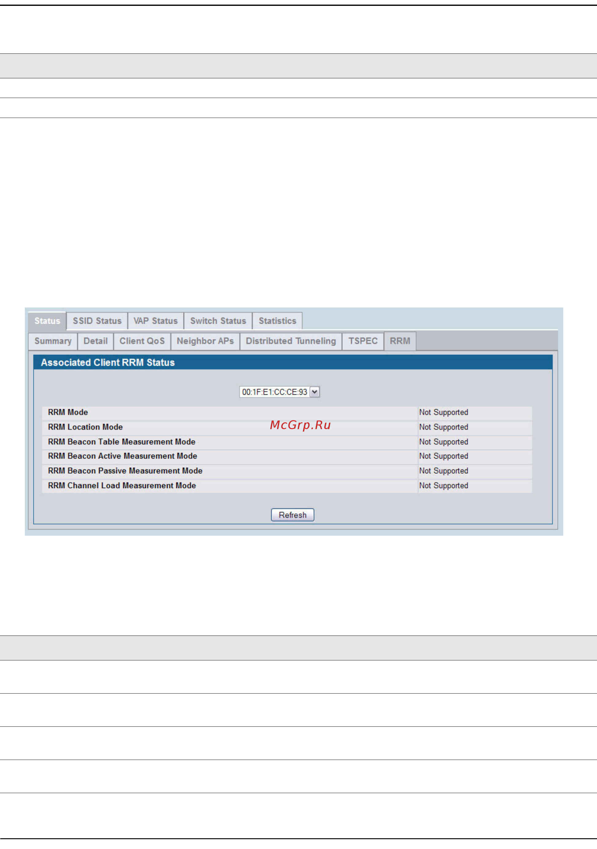 D-Link DWS-4026 [497/741] Viewing associated client rrm status