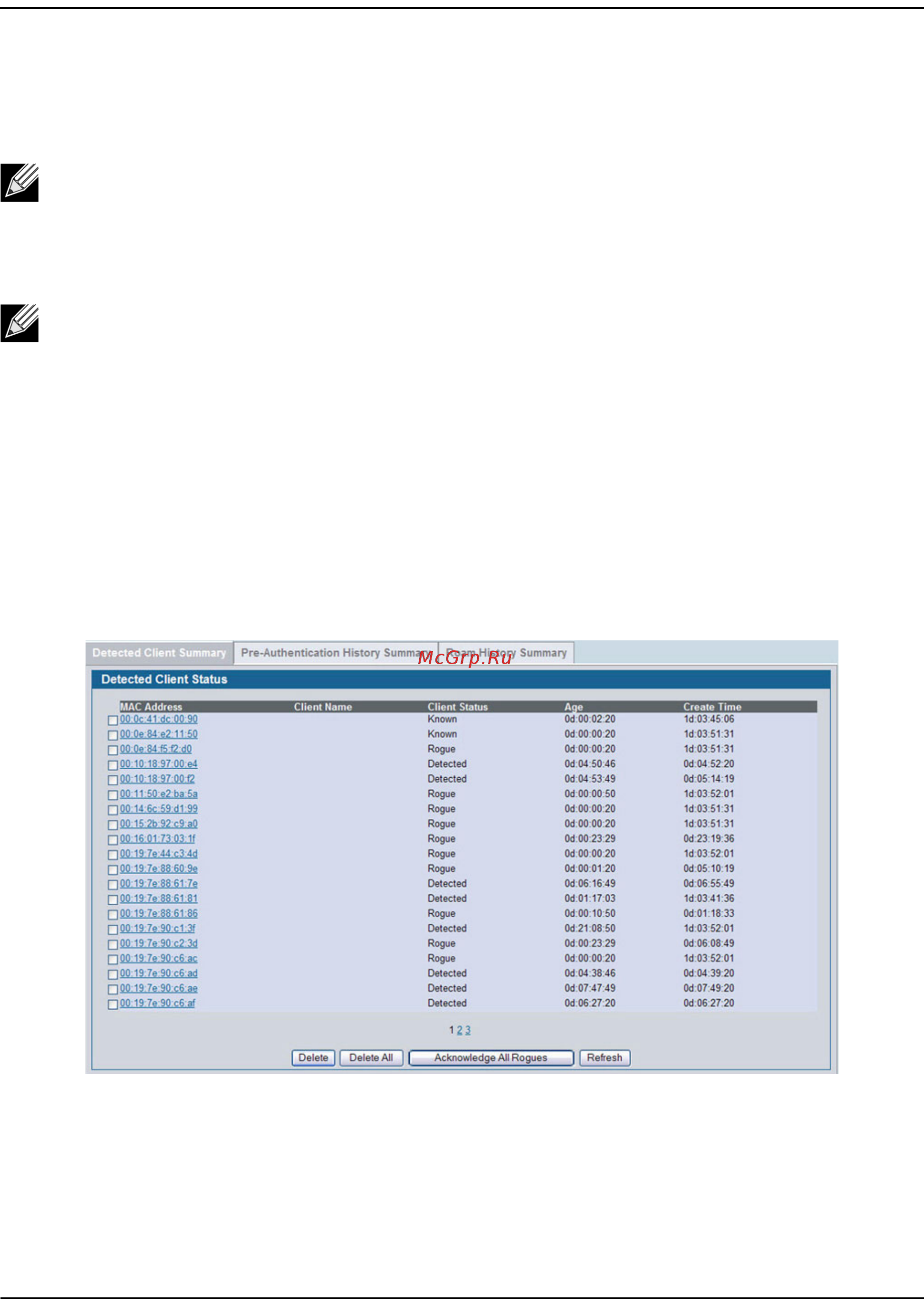 D-Link DWS-4026 [507/741] Detected client status